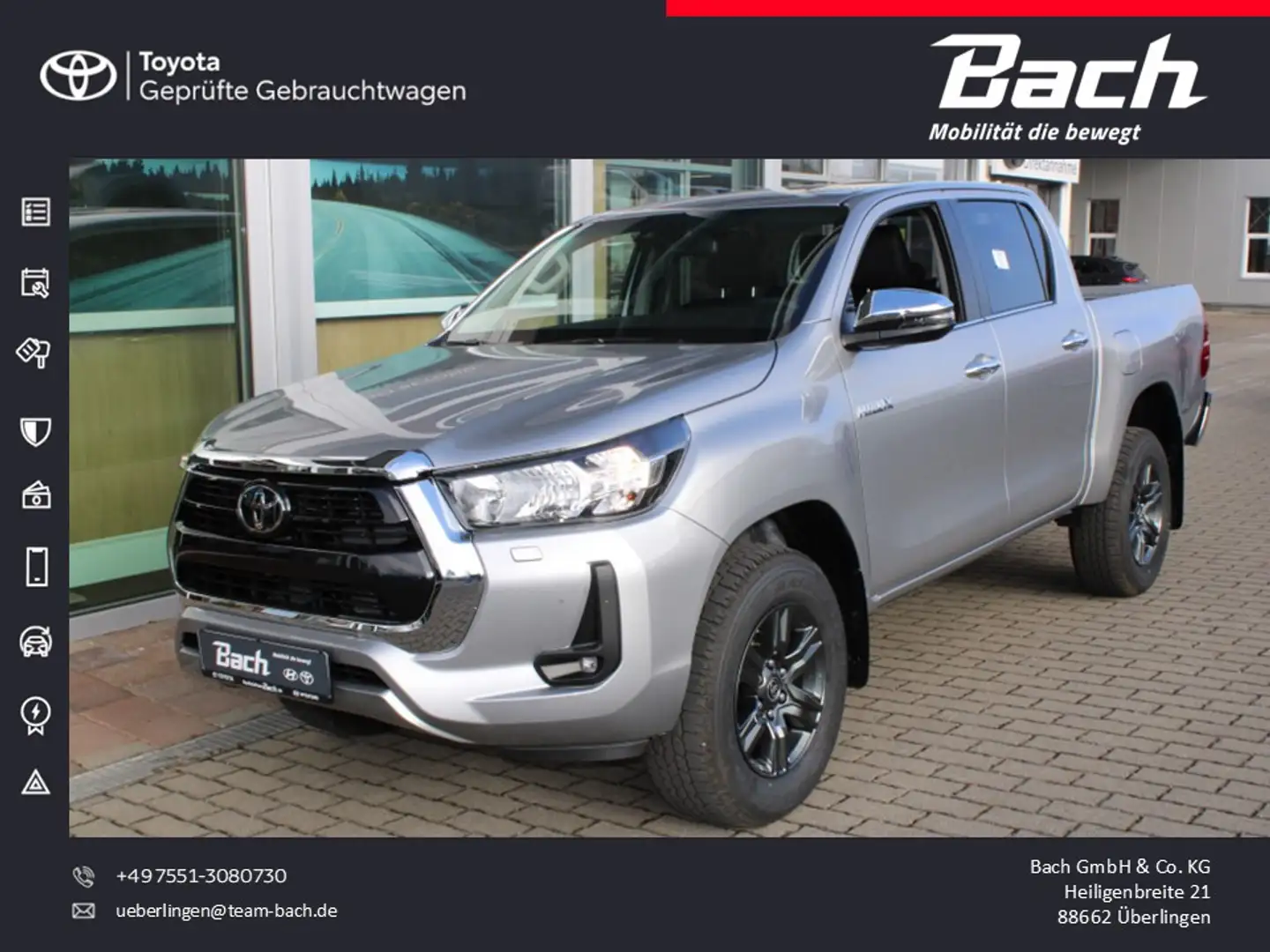 Toyota Hilux 2.4 l Double Cab  AT 4X4 Comfort AHK Argintiu - 1