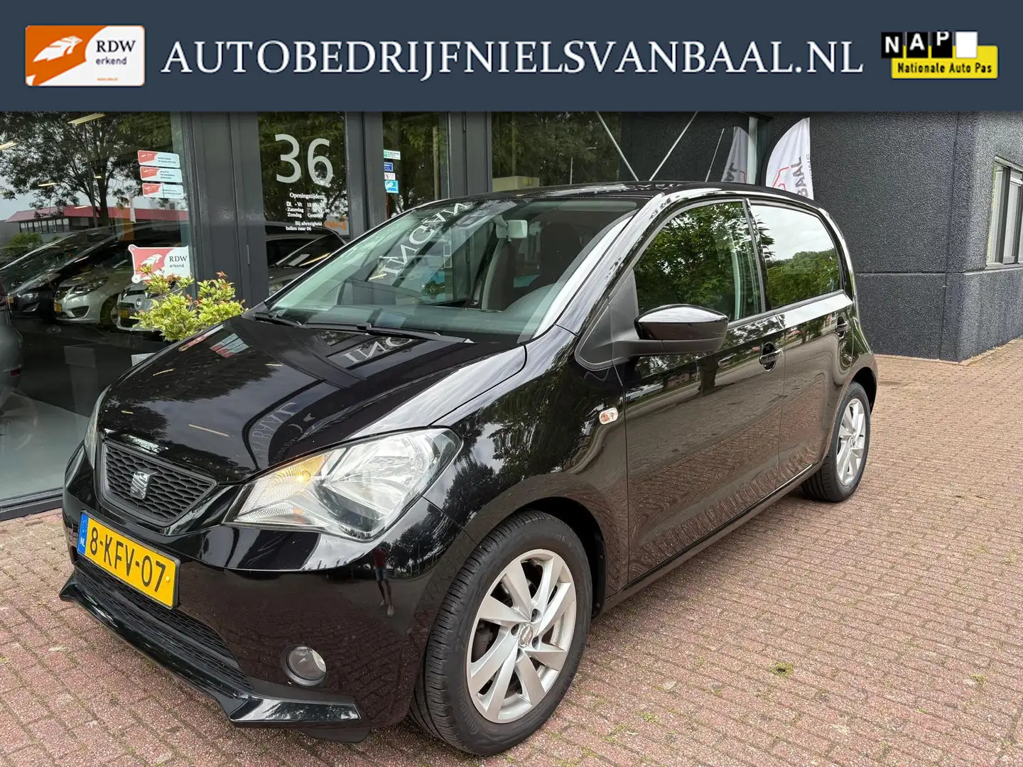SEAT Mii 1.0 Style Sport 5Drs/Airco/LM-Velg/NAP/Dealer Auto Noir - 1