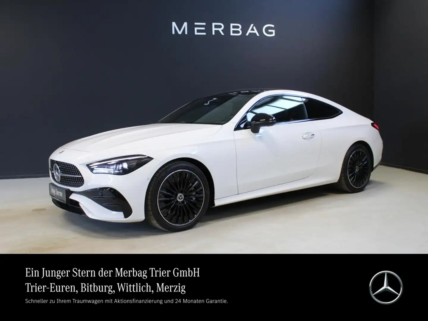 Mercedes-Benz CLE 450 4M CP AMG Night Pano Digital AHK Distro Bílá - 1
