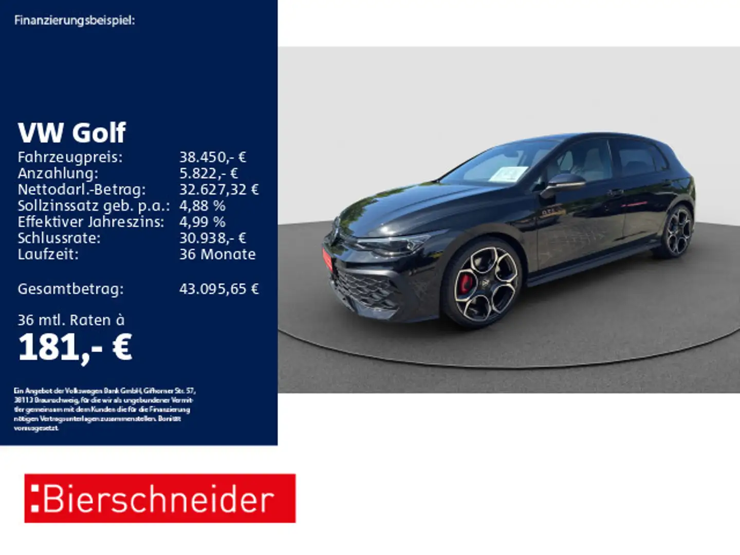 Volkswagen Golf GTI Golf 8 GTI 2.0 TSI DSG Black 19 AHK MATRIX PANO Noir - 1