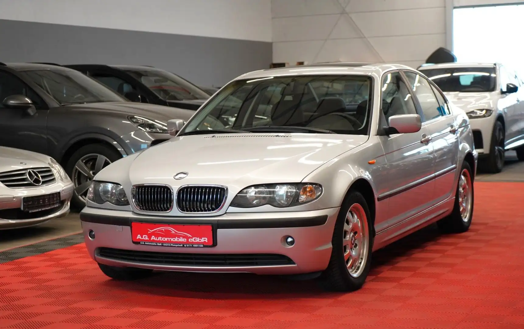 BMW 320 i E46 Lim. 170 PS 1.Hand*Wenig-Km*Schiebedach Argent - 1