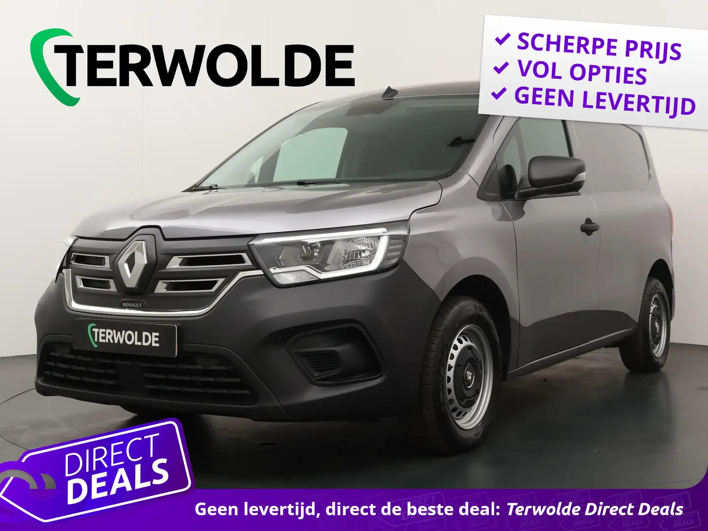 Renault Kangoo E-TECH Advance 22 kW 44 kWh 80 dc snellader Grijs - 1