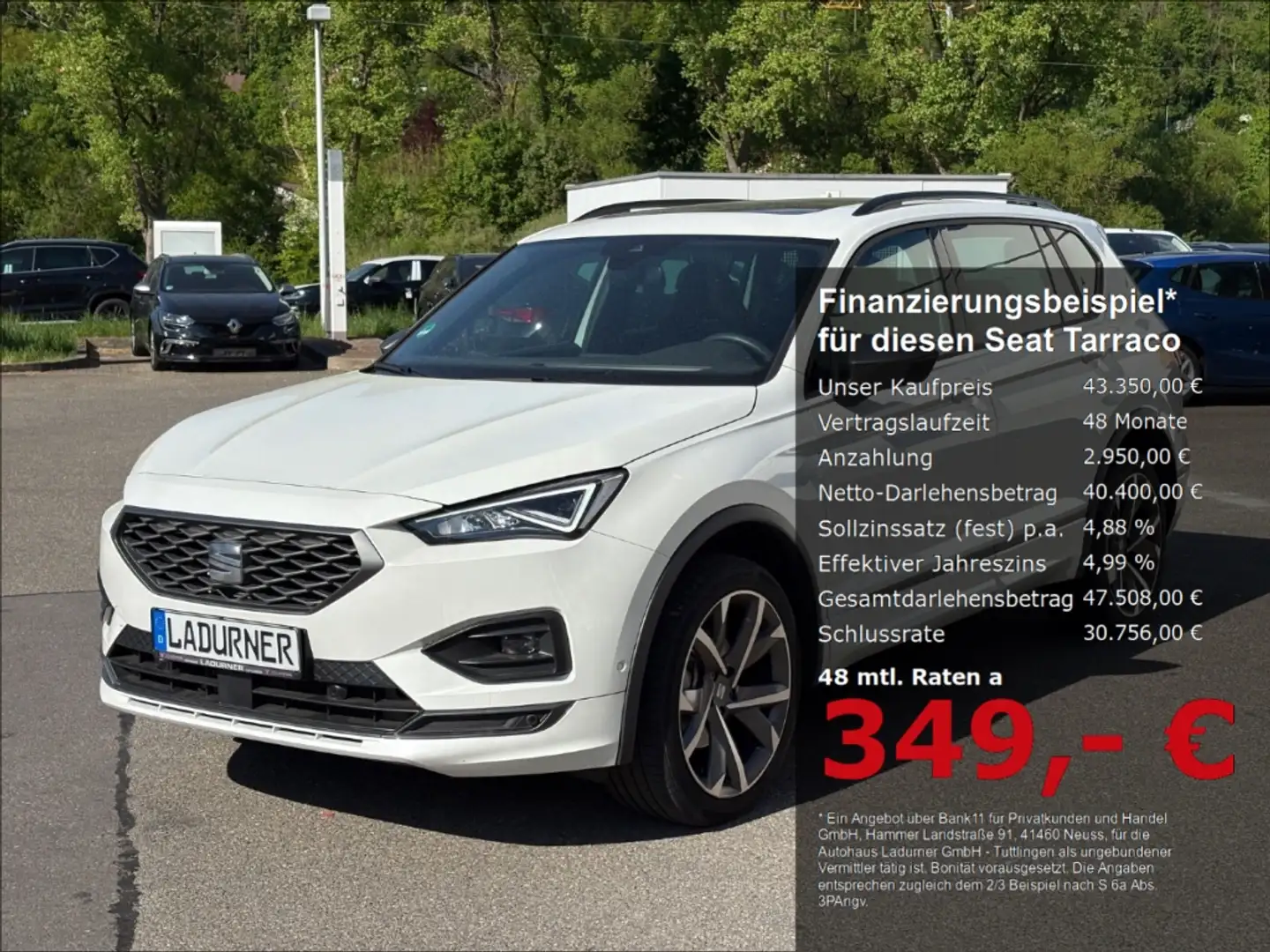 SEAT Tarraco FR 2.0TDI DSG *STANDHZG+PANO*UPE 61330€ Blanco - 1