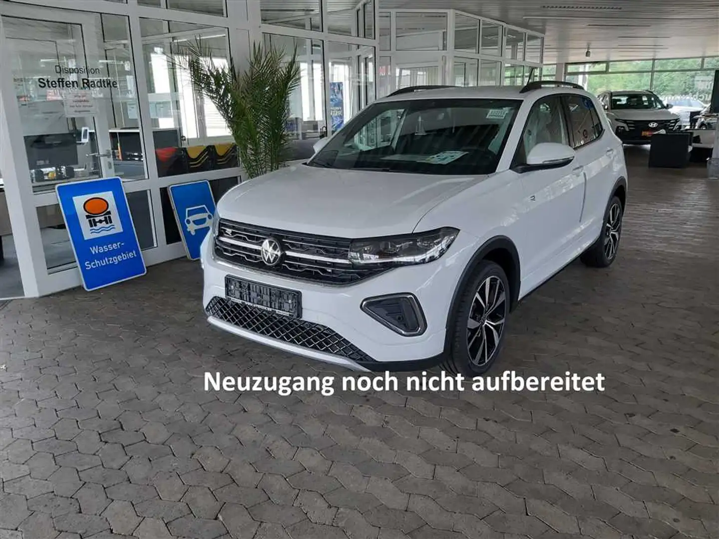Volkswagen T-Cross 1.0 TSI R-Line DSG AHK+NAVI 4 Jahre Garantie Wit - 1