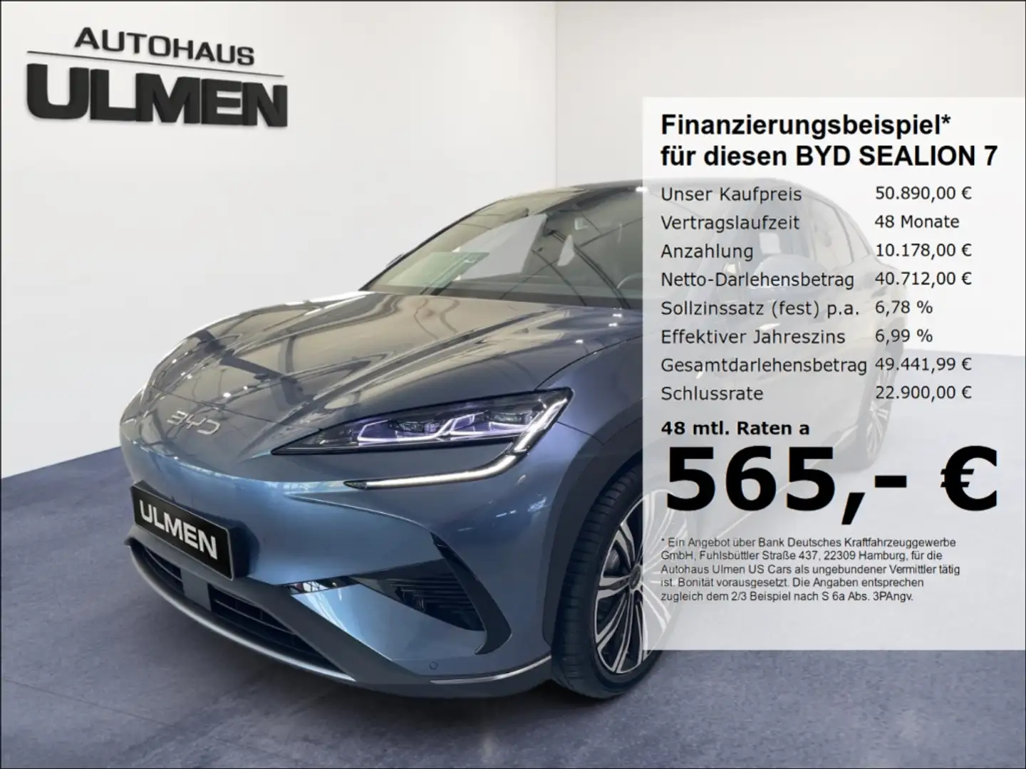 BYD Sealion 7 Design AWD 530PS Pano 20Zoll Top Ausstattung Grigio - 1