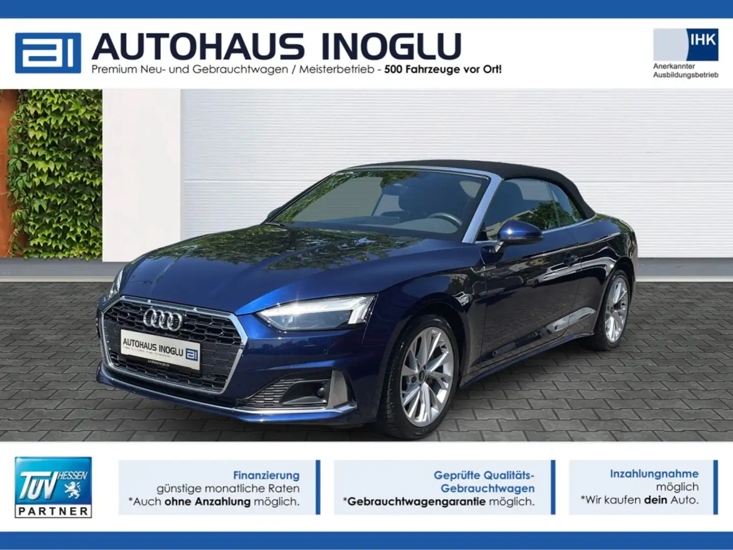 Audi A5 40 TFSI advanced S tronic Matrix+Leder+SHZ+R-Kam+A Bleu - 1