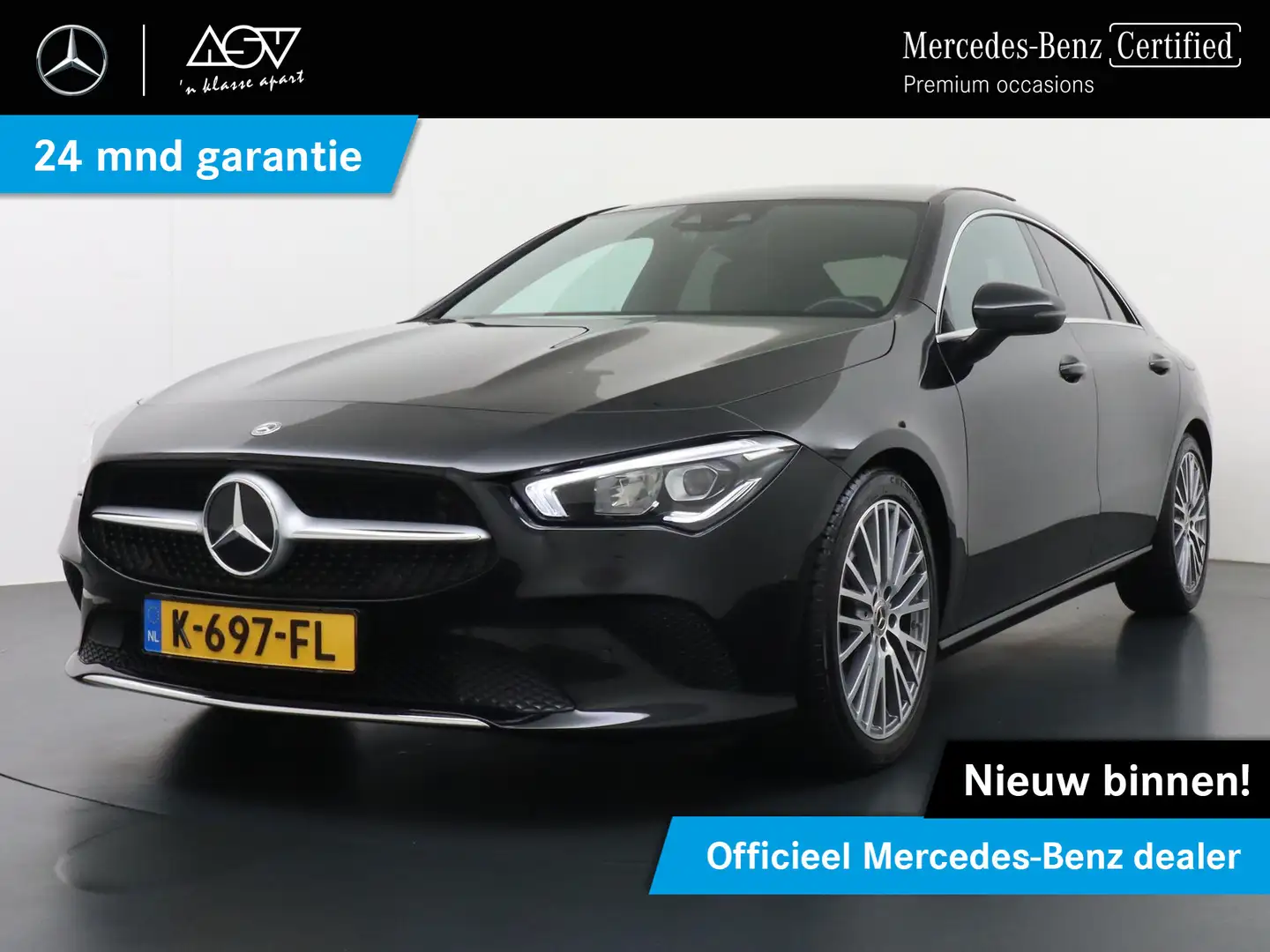 Mercedes-Benz CLA 180 Business Solution Luxury | Panorama - Schuifdak | Zwart - 1