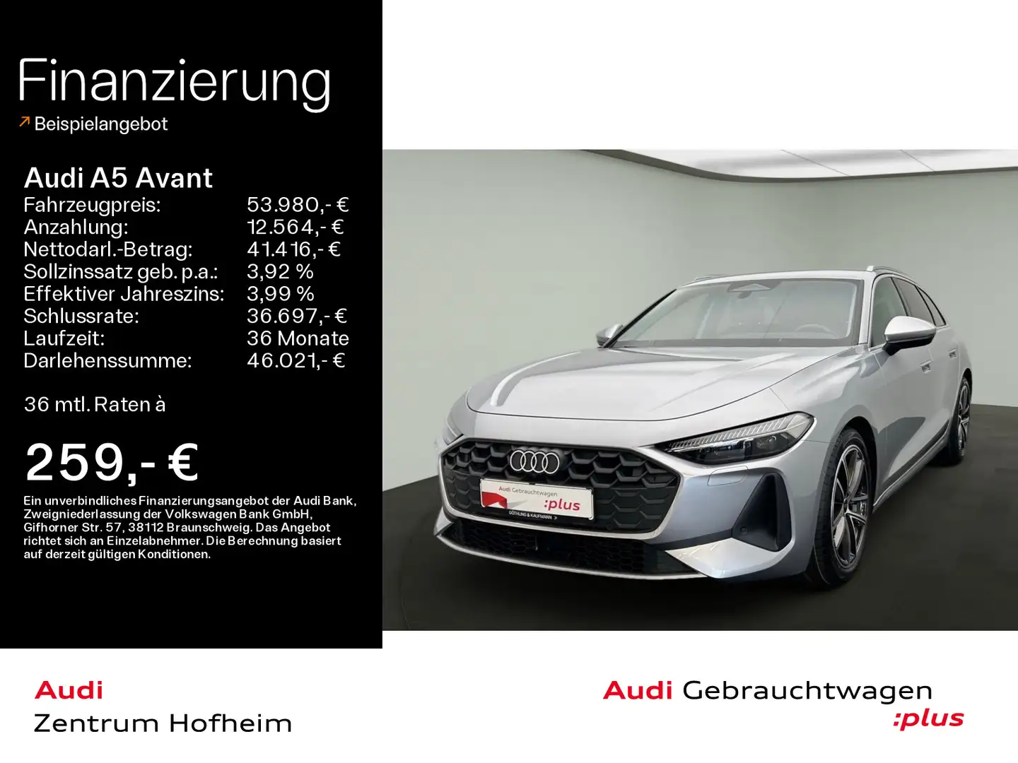 Audi A5 40 TFSI qu S tro*Matrix*Virtual*Navi*MM Silber - 1