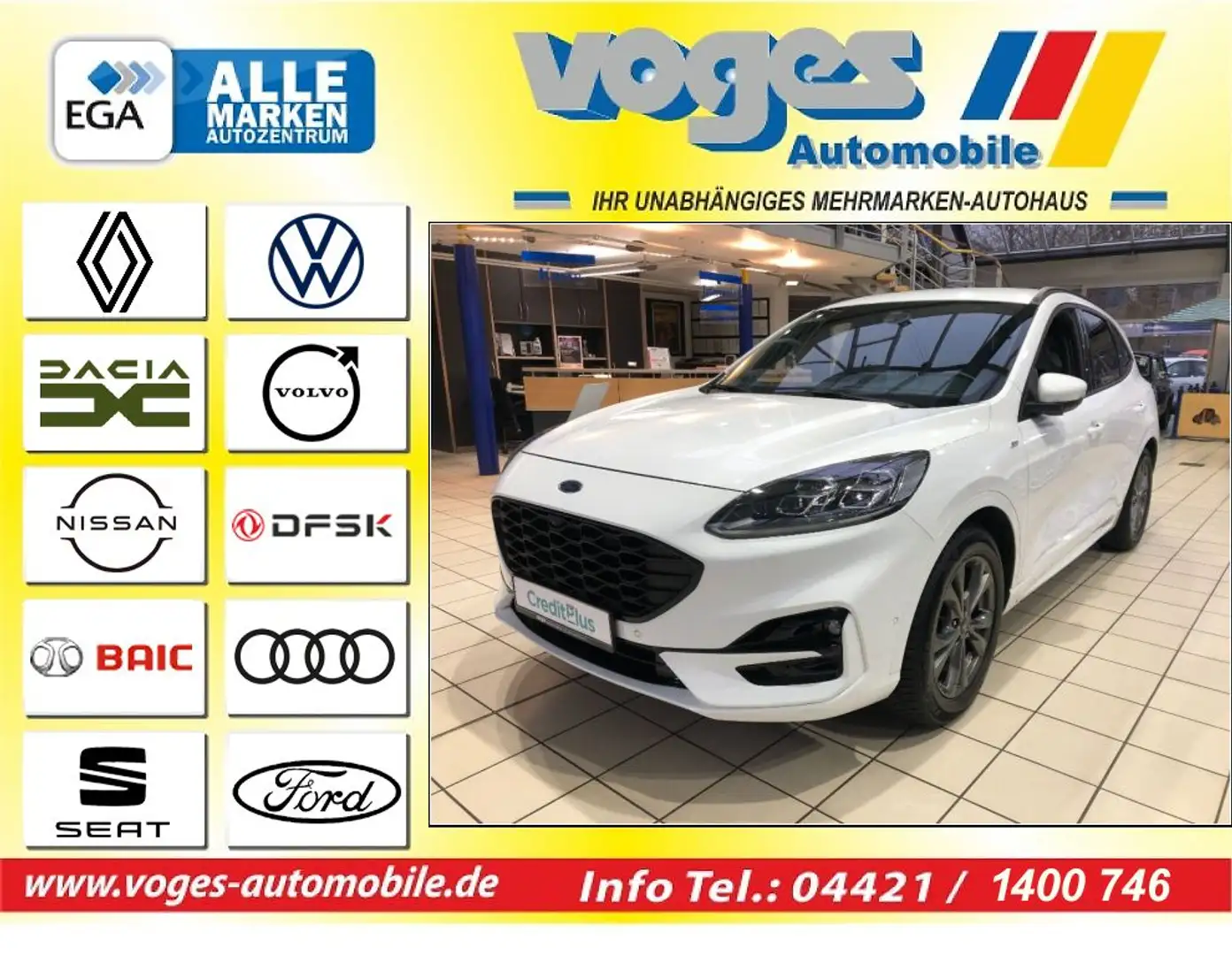 Ford Kuga 1.5 EcoBoost ST-LINE X Weiß - 1