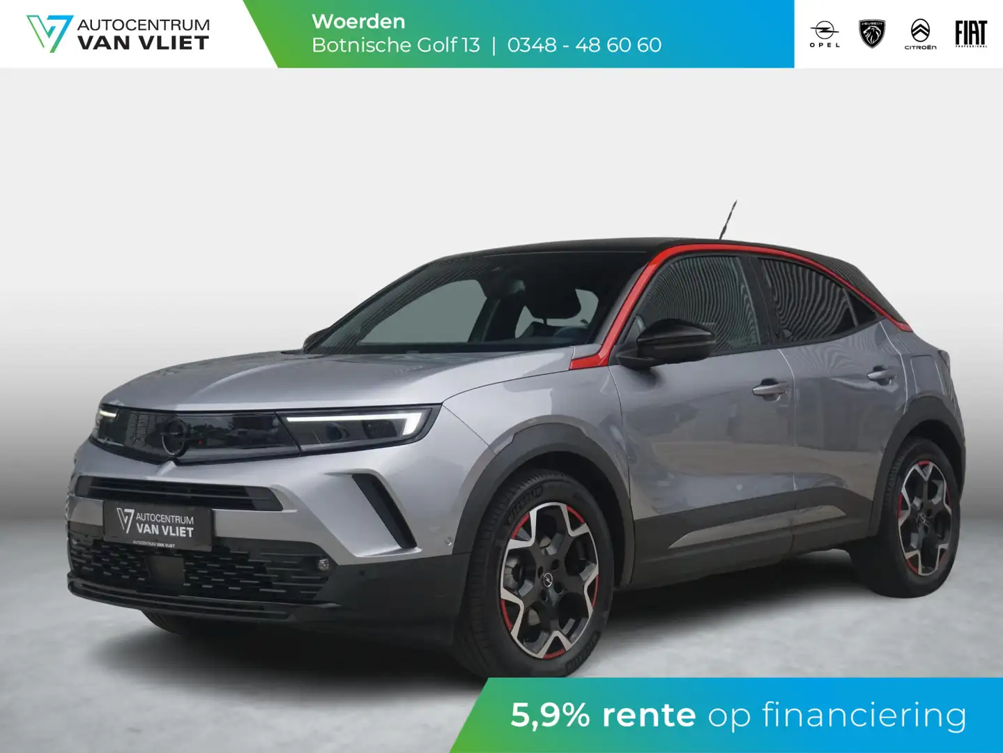 Opel Mokka-E GS Line 50-kWh 11kw bl. Grijs - 1