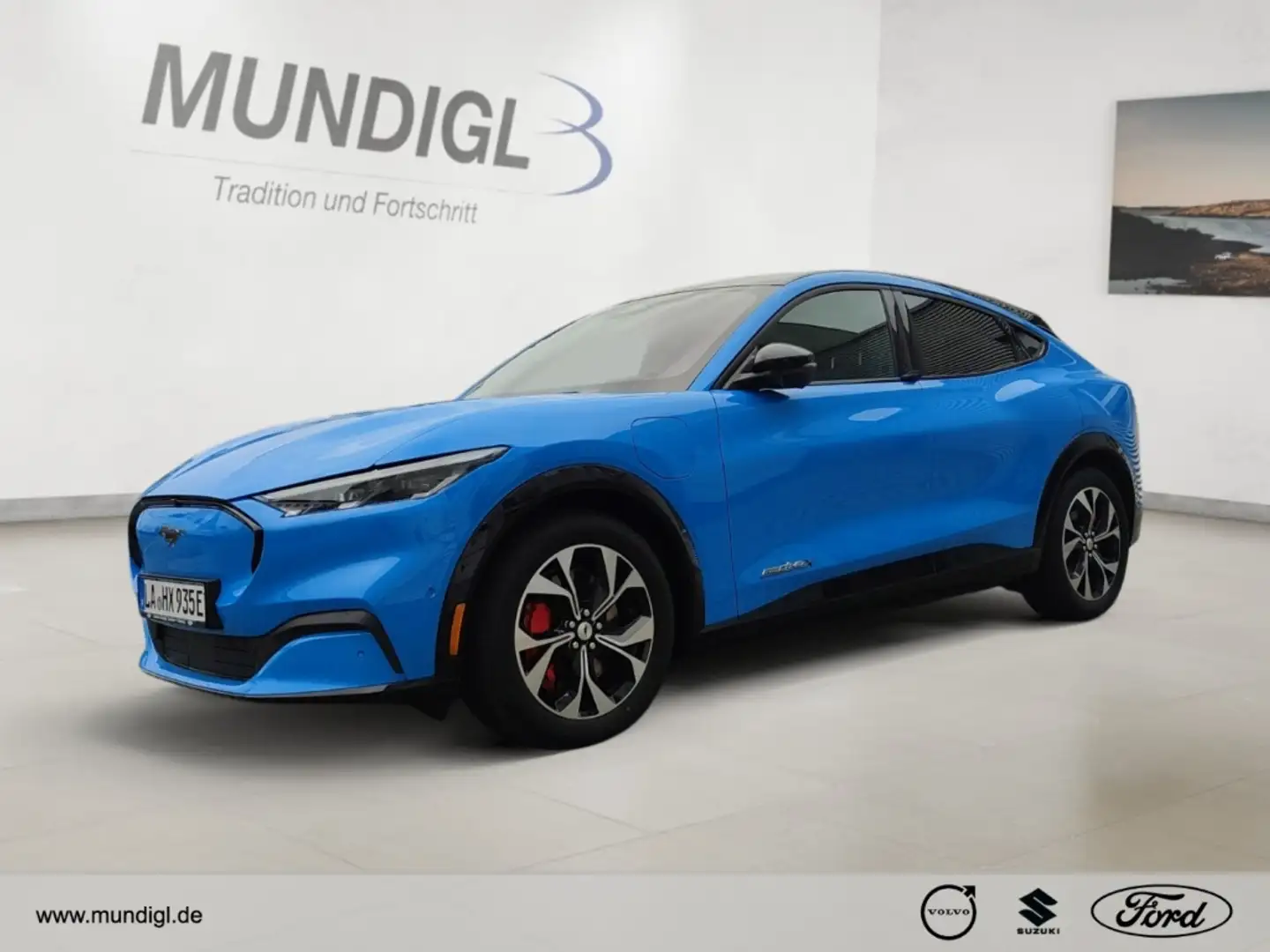 Ford Mustang Mach-E Premium AWD Panorama Navi Memory Sitze B & O 360 K Blau - 1