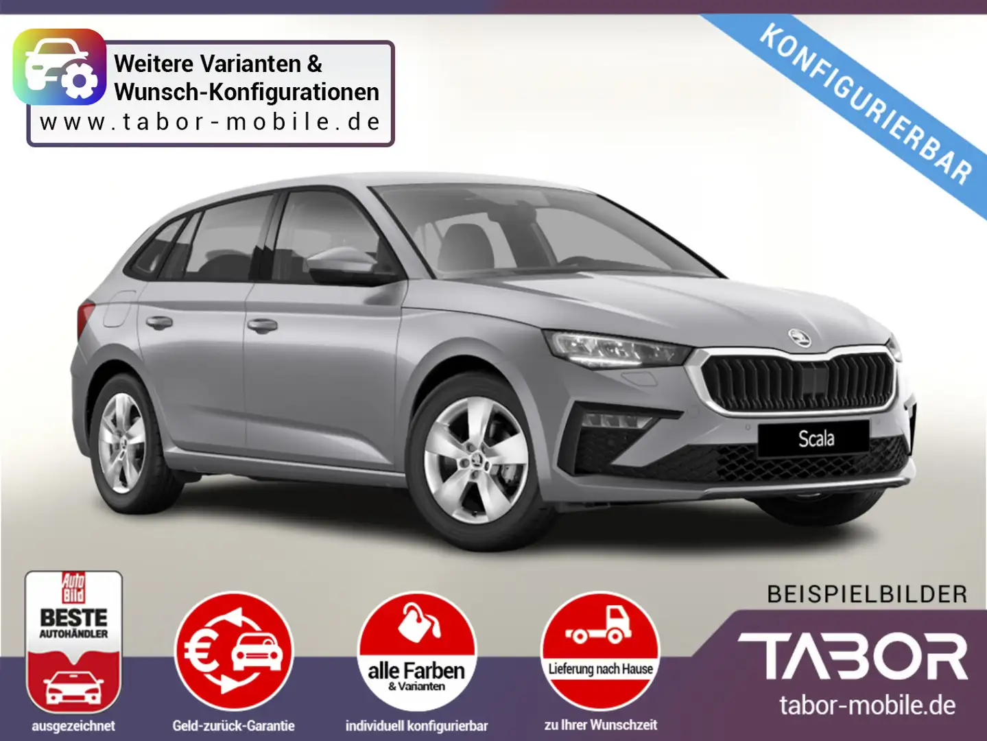 Skoda Scala 1.0 TSI 95 Essence LED SHZ PDC VirtC Temp Blauw - 1