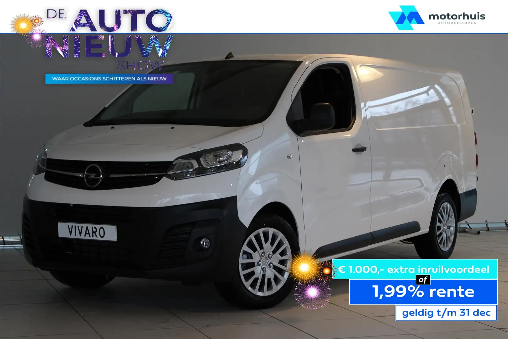 Opel Vivaro Diesel 102pk L3H1 *EURO-6* navi-camera DEMO VOORDE Wit - 1