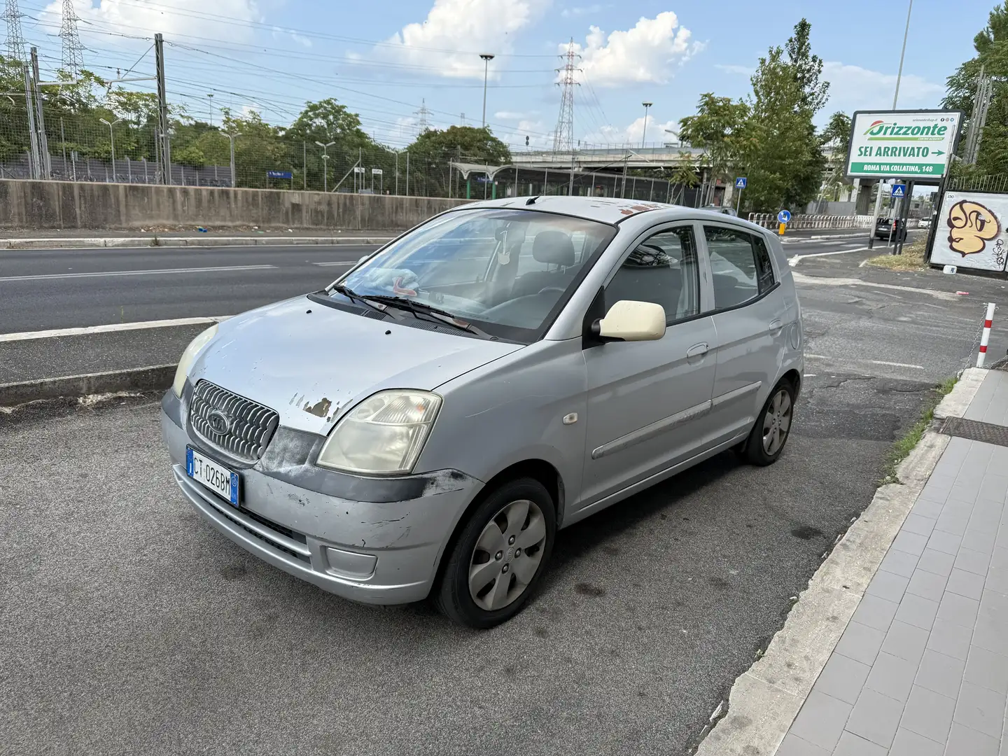 Kia Picanto 1.1 UNIPRO MOTORE E CAMBIO OK! Argento - 2