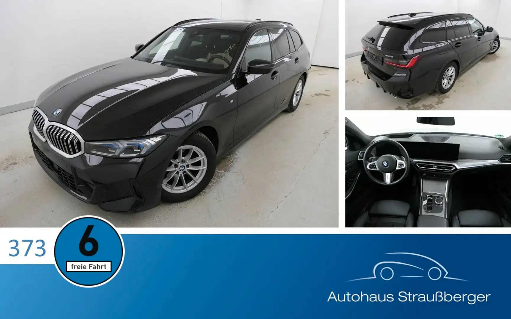 BMW 318 d Touring M Sport ACC AHK RFK HUD PANO MEMORY Noir - 1