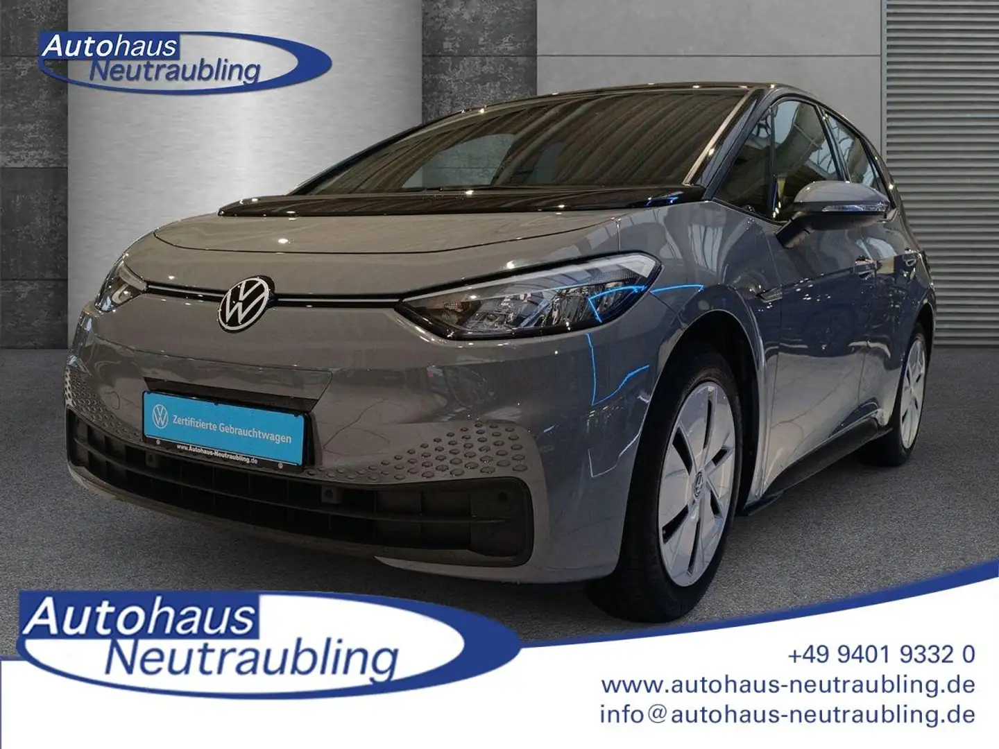 Volkswagen ID.3 45 KWh "PURE PERFORMANCE" 150 PS DSG+KLIMA+NAVI+PD Grau - 1