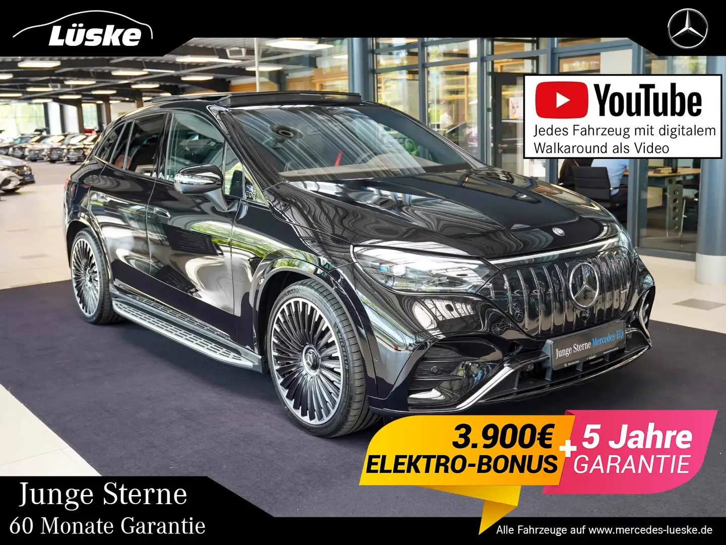 Mercedes-Benz EQE SUV EQE SUV 53 4M+ Night I+II Carbon Sitzklima Pano Zwart - 1