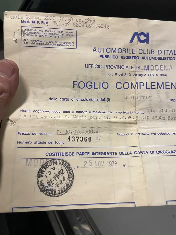 Lancia Gamma Berlina 2000, foto 7