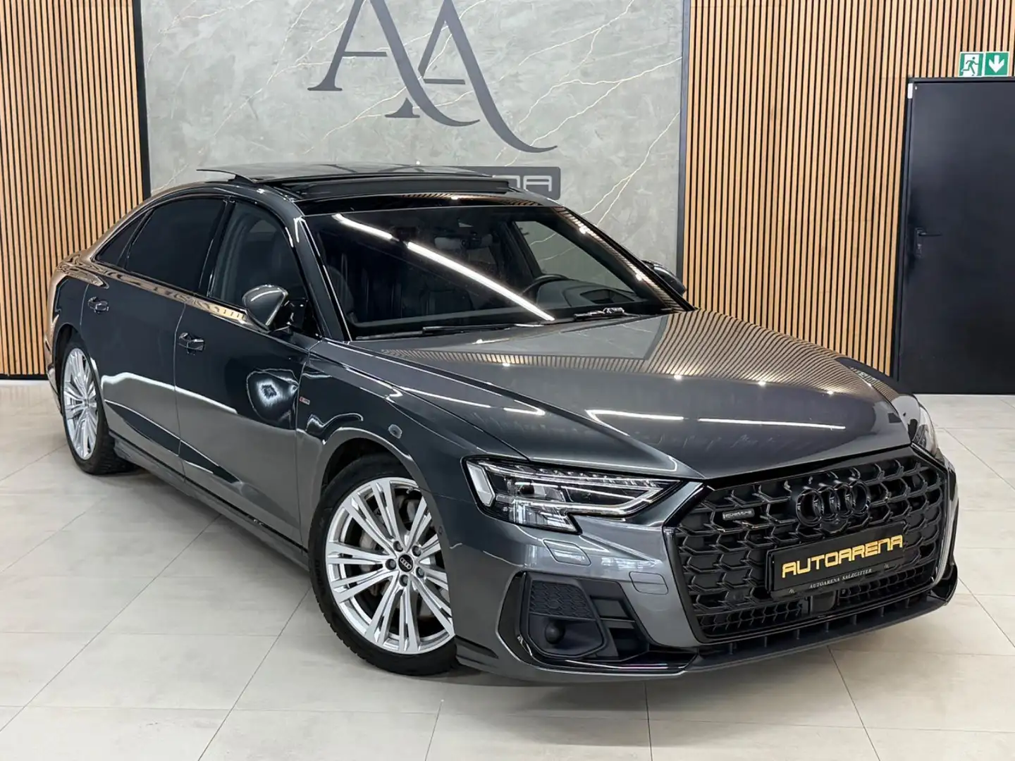 Audi A8 L 55 TFSI*Quattro*PANO*OLED*B&O* Gris - 2