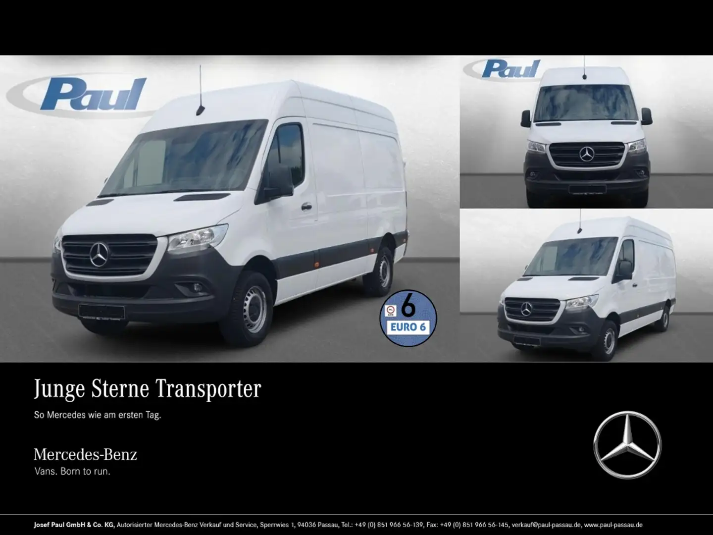 Mercedes-Benz Sprinter 317 CDI KA Navi+Kam+9G+AHK2,8+Tempomat Blanc - 1