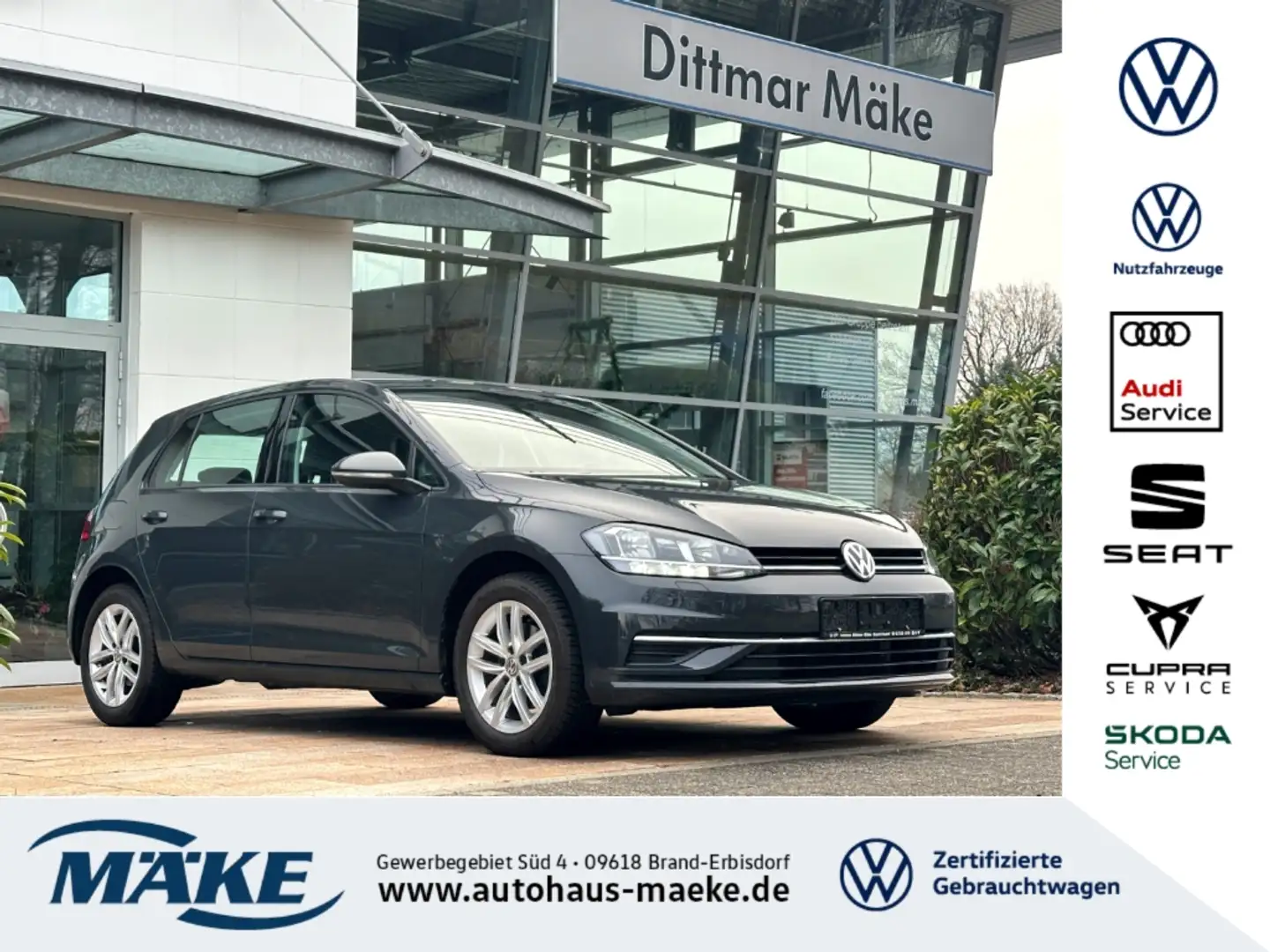 Volkswagen Golf VII 2.0TDI Comfortline DSG ACC SHZ NAVI BT Gris - 1