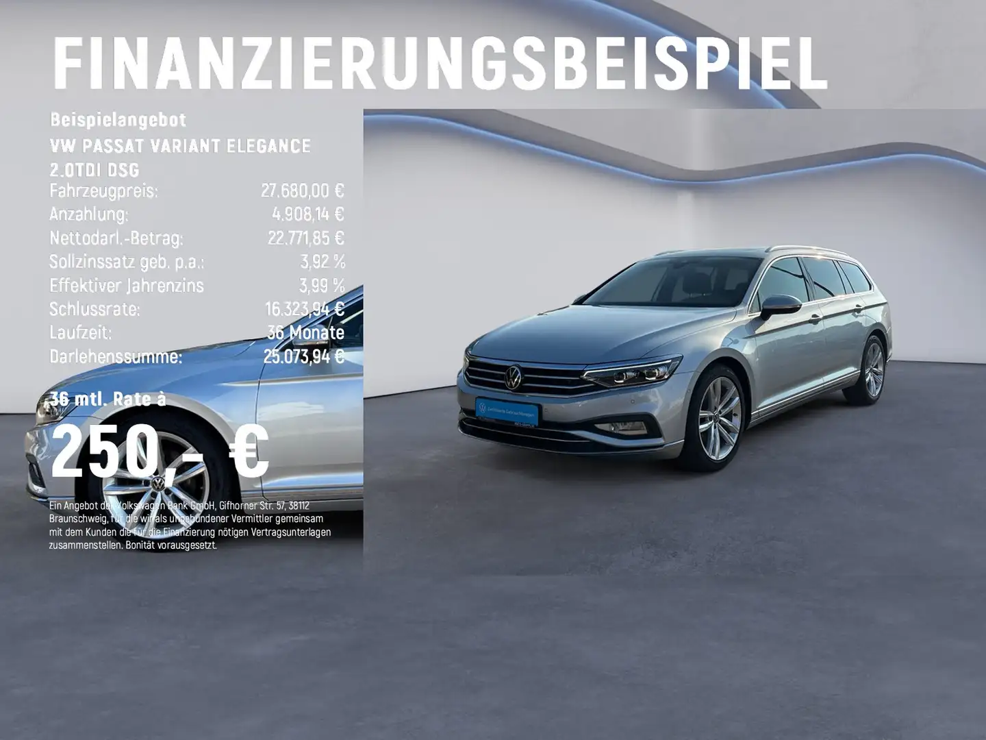 Volkswagen Passat Variant ELEGANCE 2.0TDI DSG IQ-LIGHT+PANO Argento - 2