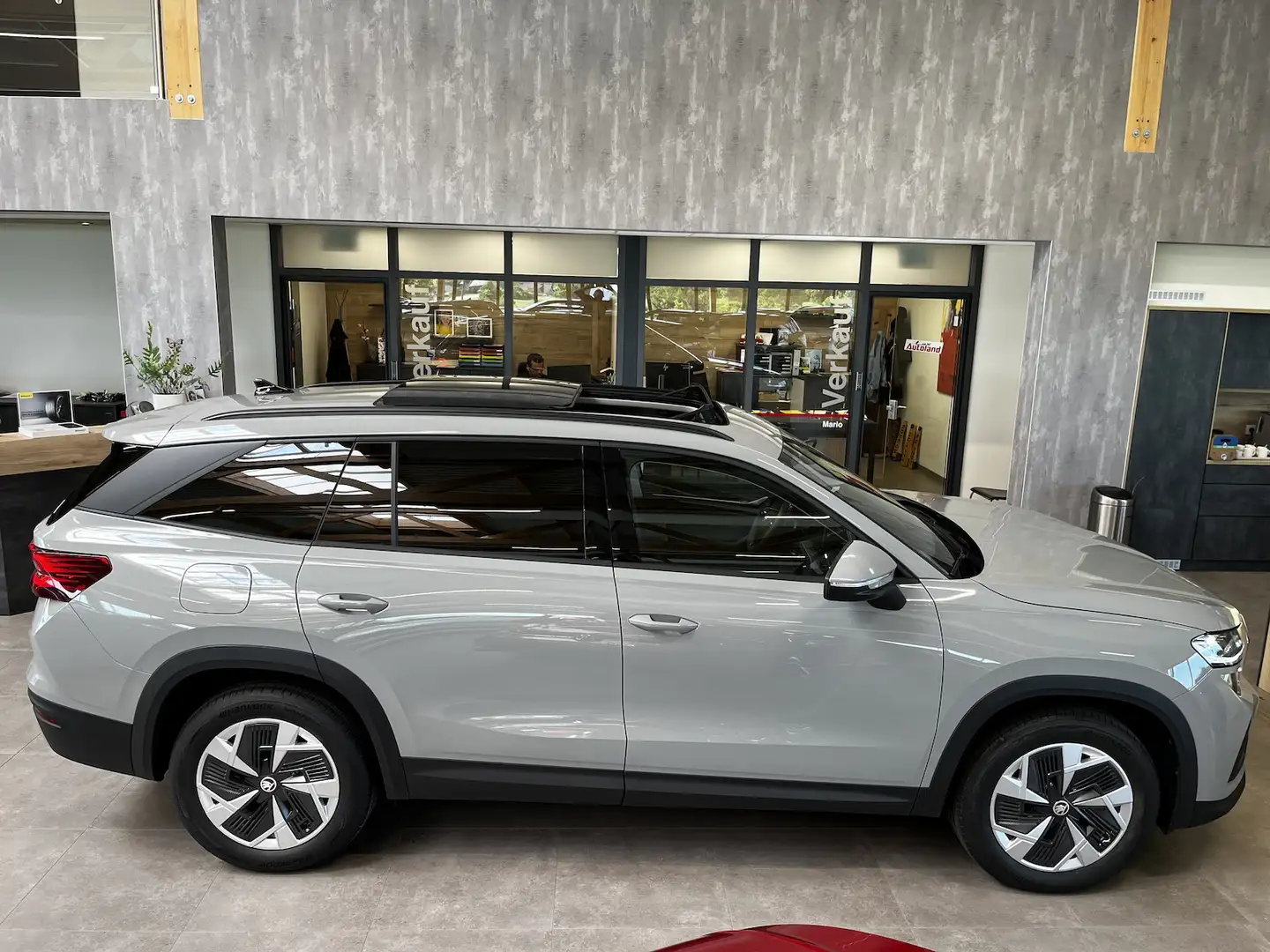 Skoda Kodiaq TDI 4x4 ACC Leder Pano Matrix 5JG AHK 7 Gris - 2
