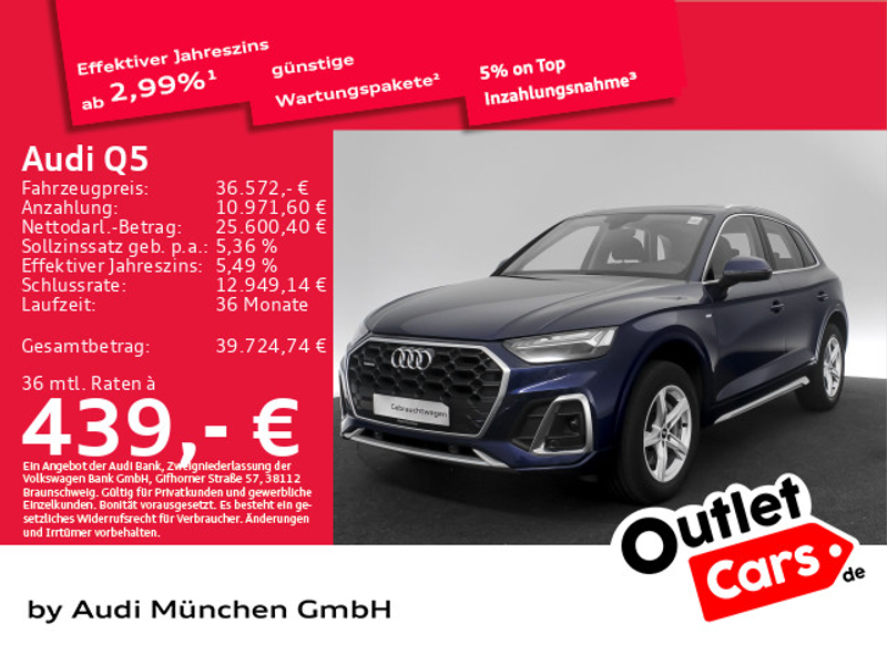 Audi Q5 50 TDI qu. Pano/StdHzg/Matrix/Navi+