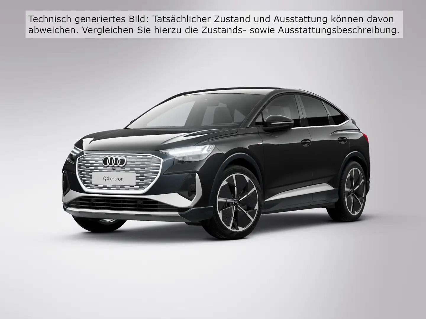 Audi Q4 e-tron 55 quat. S line AHK Navi ACC Schwarz - 2