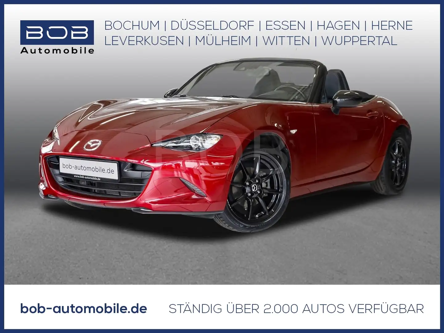 Mazda MX-5 AD'VANTAGE 1.5 1.Hand LEDER NAVI SHZ PDC KLIMA LM- Rojo - 1