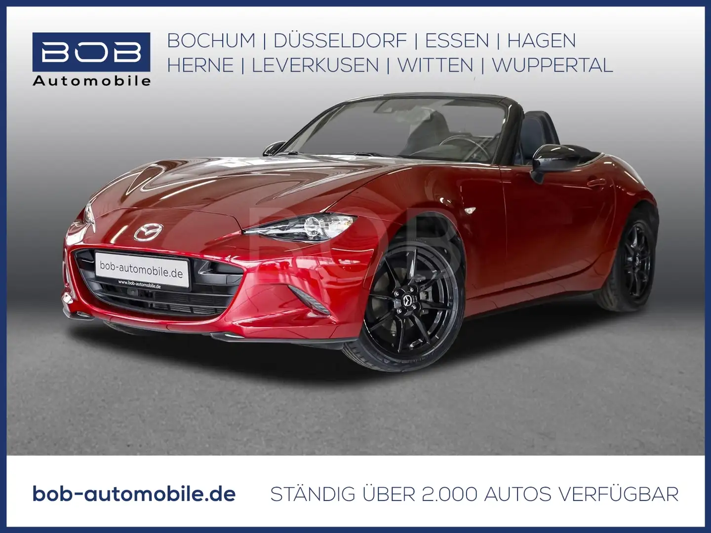 Mazda MX-5 AD'VANTAGE 1.5 1.Hand LEDER NAVI SHZ PDC KLIMA LM- Rouge - 1