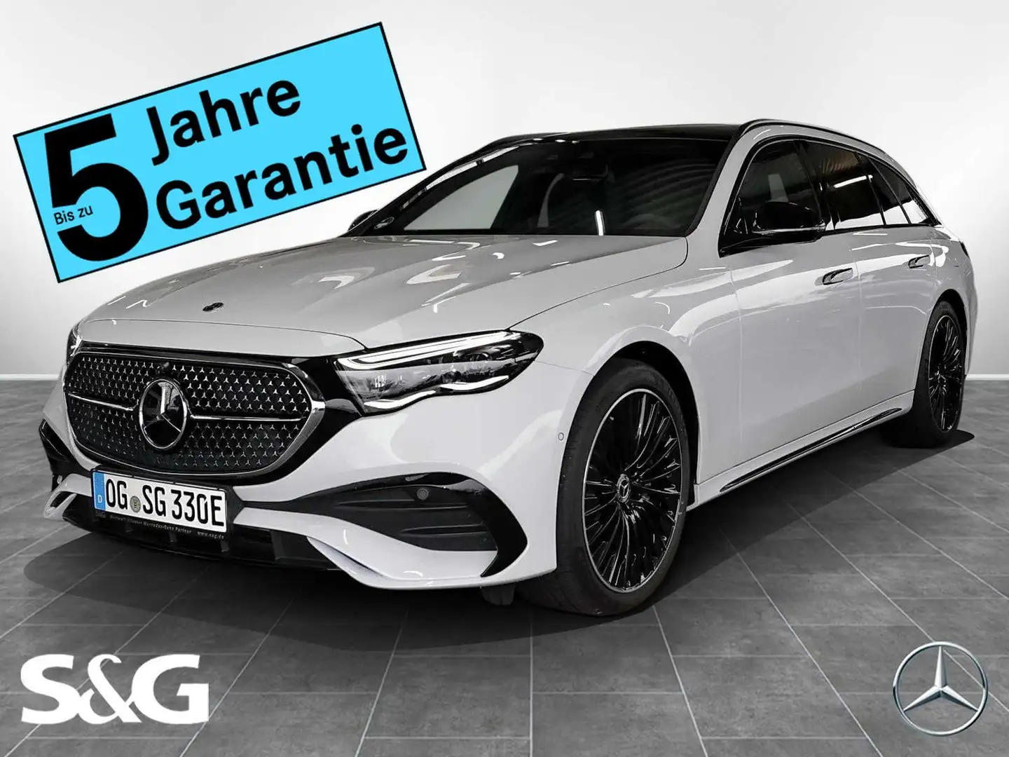 Mercedes-Benz E 300 e T AMG 360°+DIG-LED+AHK+Distronic+Pano Weiß - 1