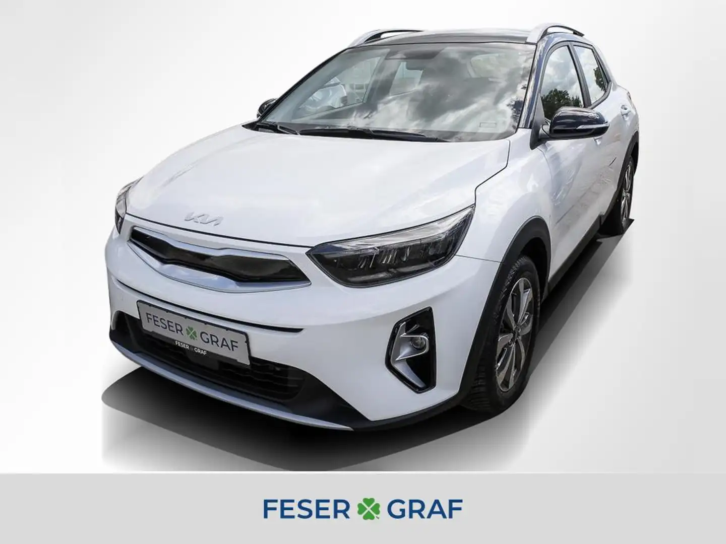 Kia Stonic 1.0 T-GDI VISION LED RFK GRA CARPLAY NAVI Blanc - 1