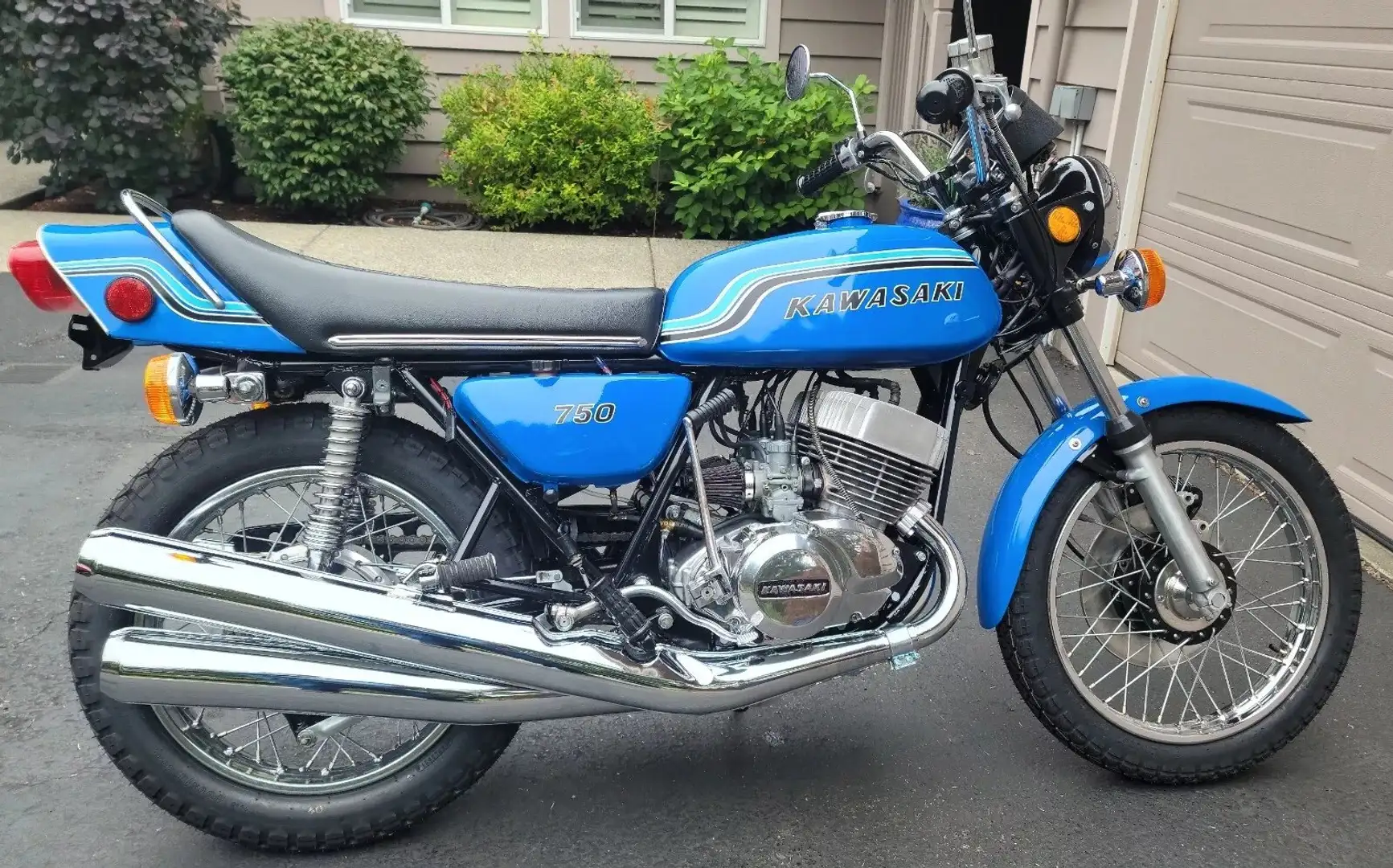 Kawasaki 750 H2 Blue - 1