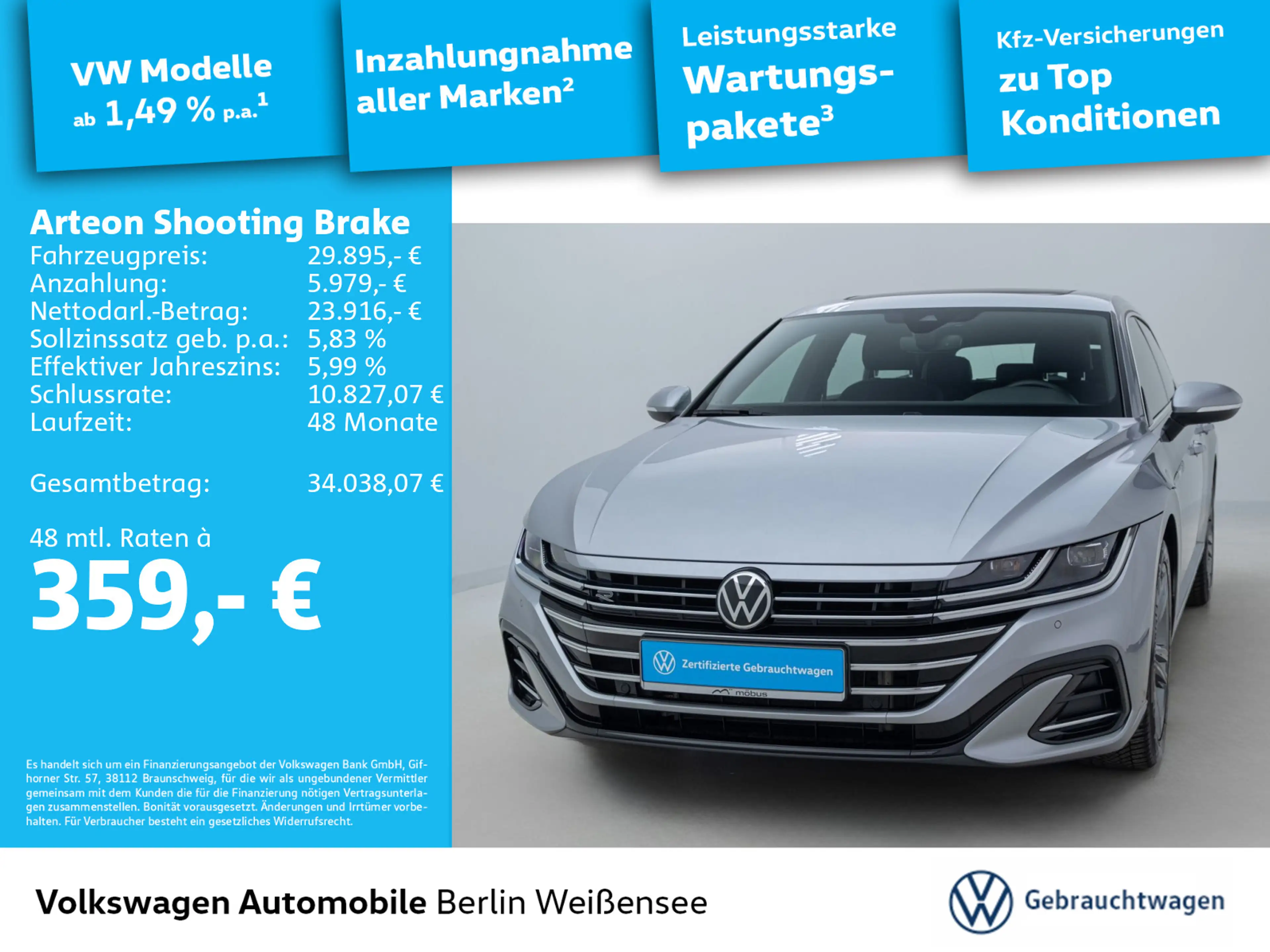 Volkswagen Arteon 2.0 TSI R-Line*DSG*MASSAGE — photo 2