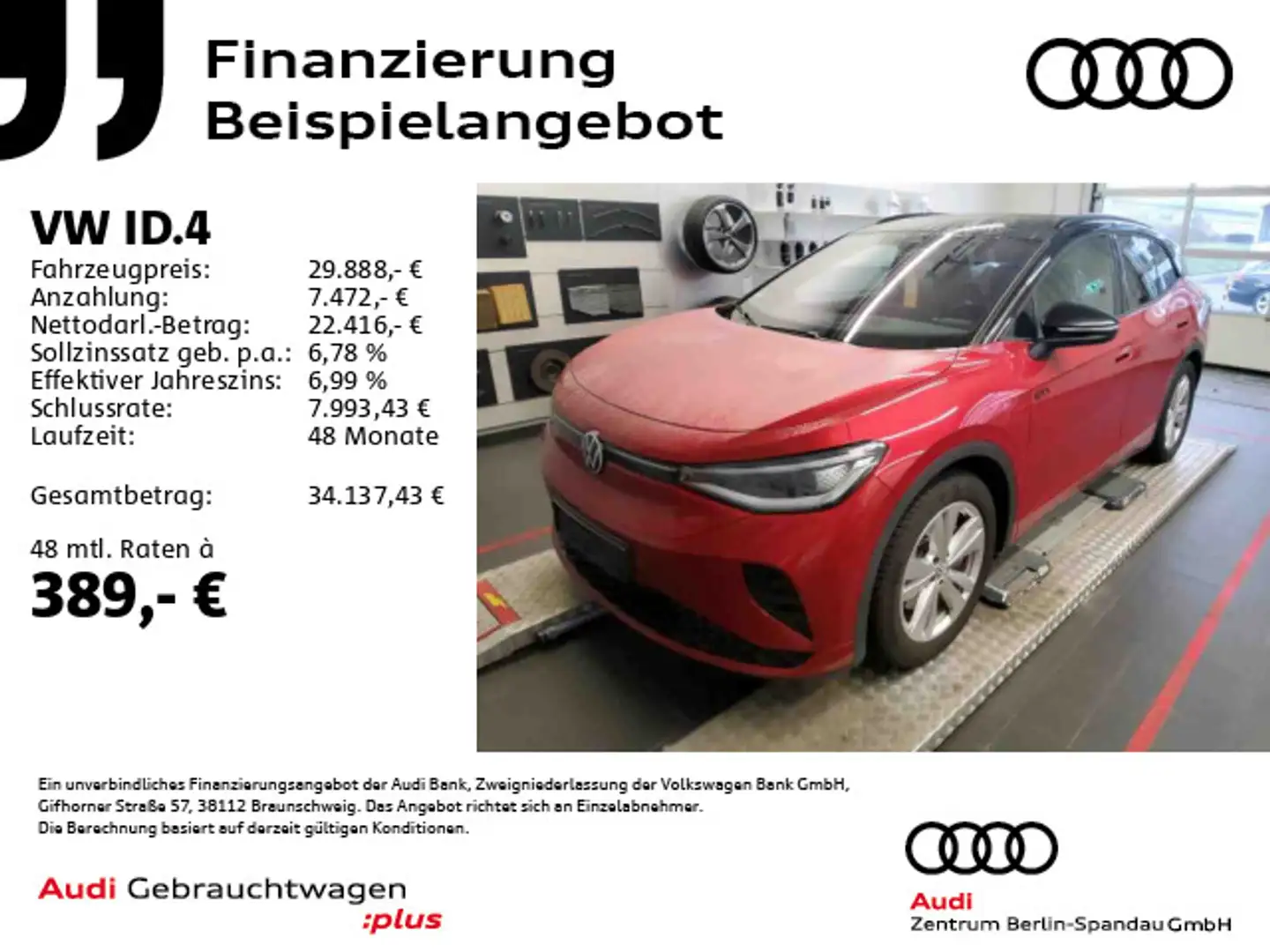 Volkswagen ID.4 GTX *PANO*IQ-MATRIX*ACC*NAV*WärmeP*PDC*SHZ* Rot - 1