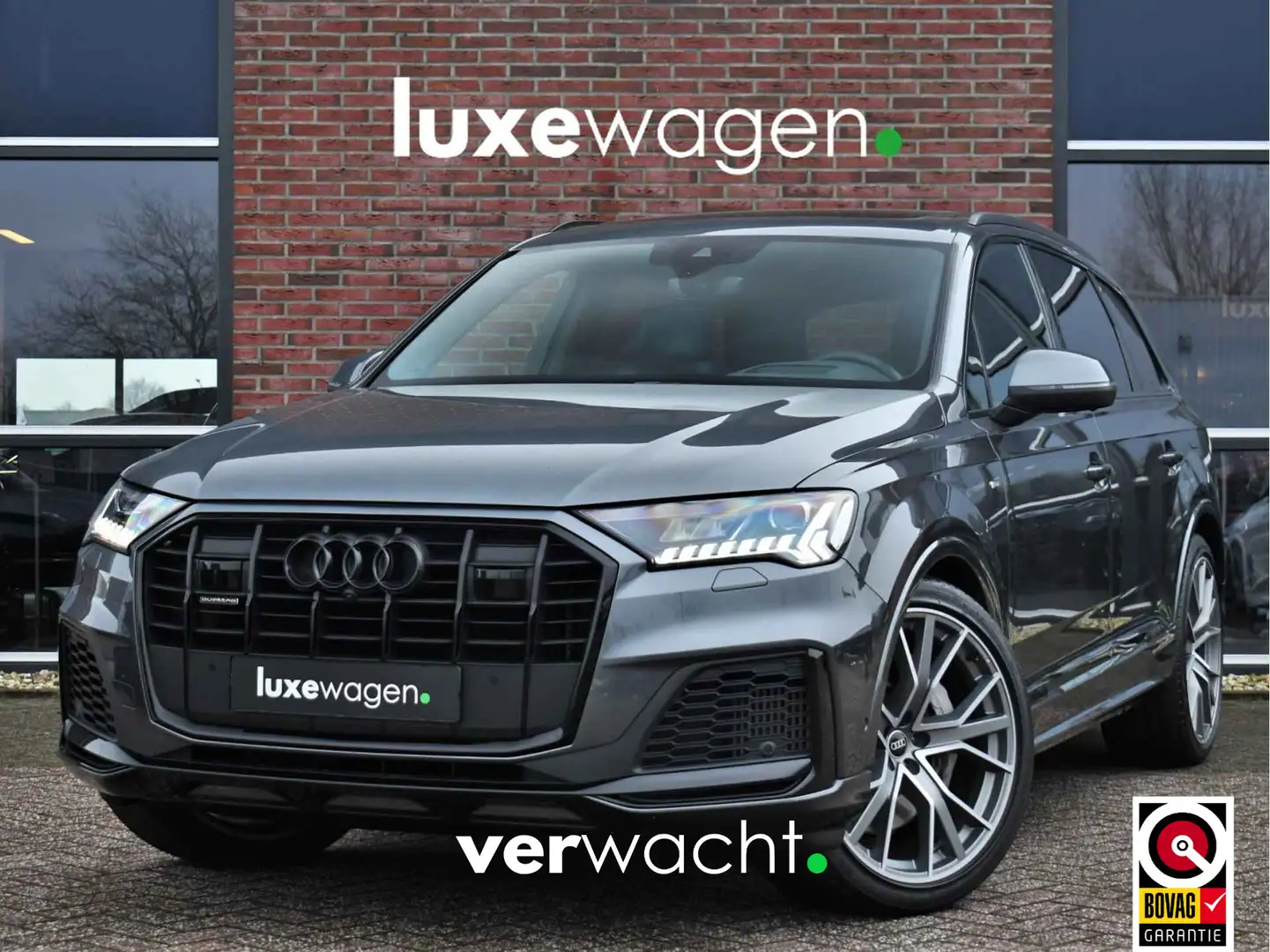 Audi Q7 55 TFSI quattro S-Line 7-pers Pano S-zetels Trekh Gris - 1