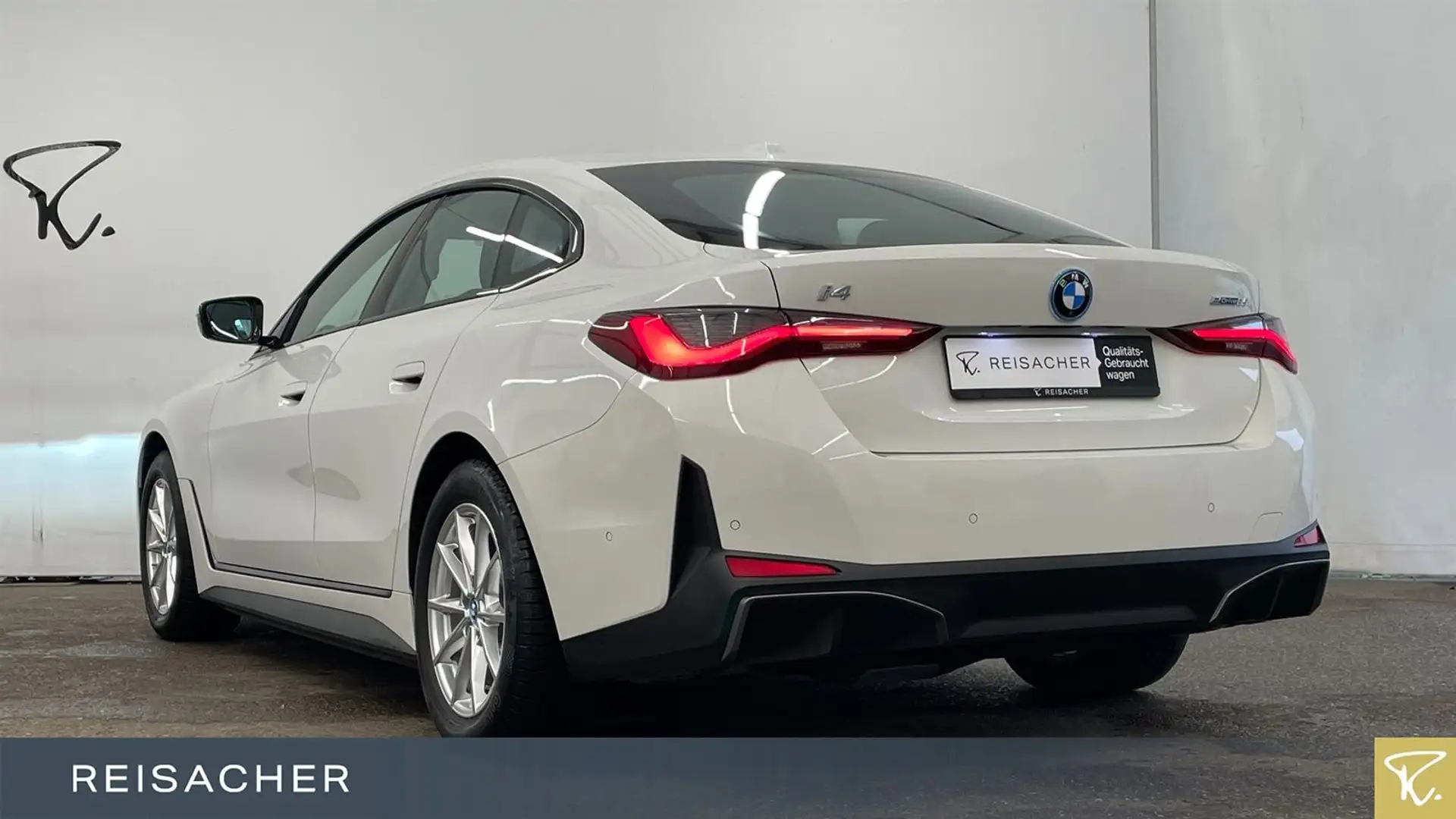 BMW i4 A eDrive35 Gran Coupé LC+ RFK PDC SHZ DAB 17" Weiß - 2