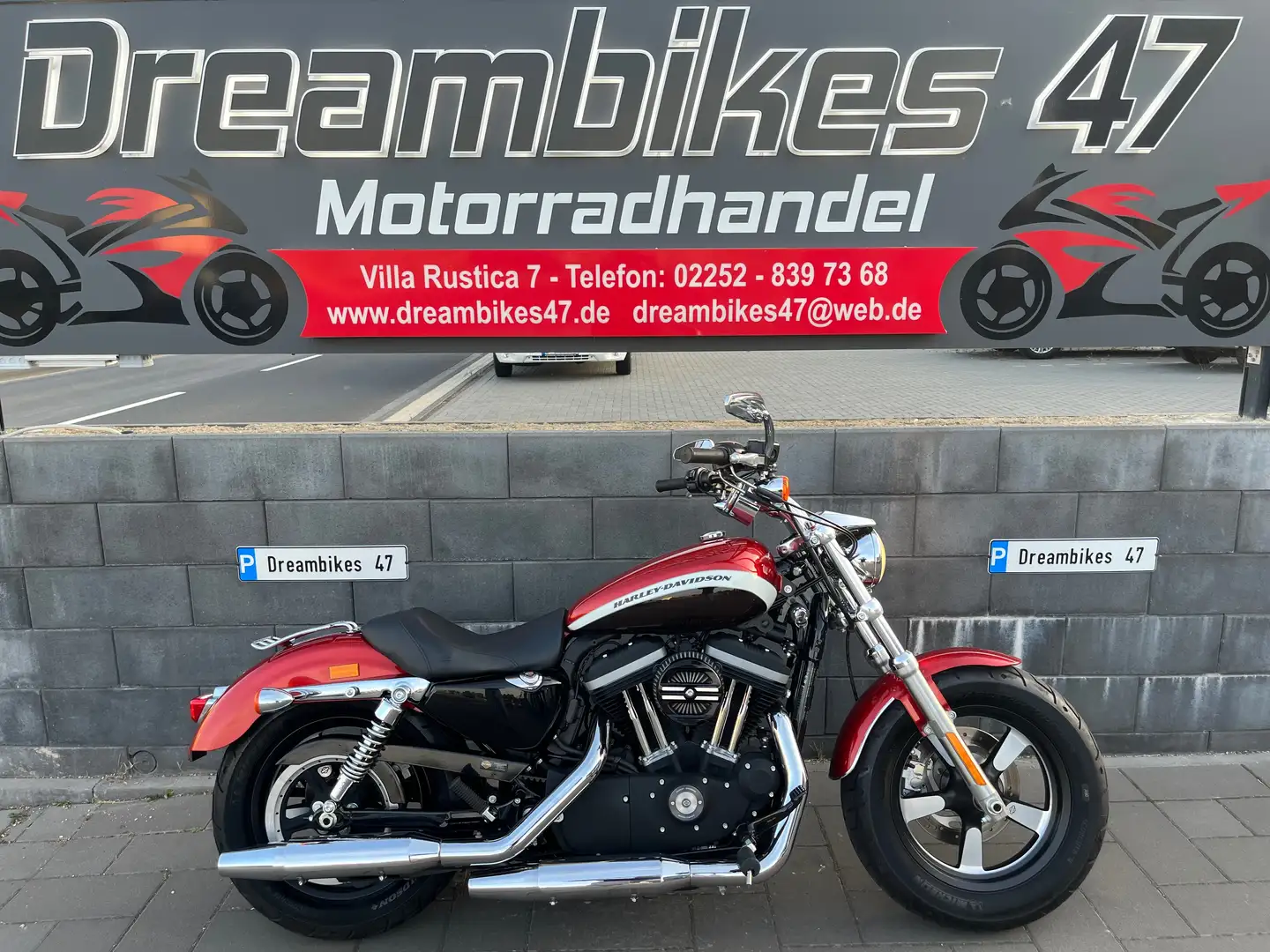 Harley-Davidson XL 1200 CA**CUSTOM**2.HAND**35 KW MÖGLICH** Rot - 1