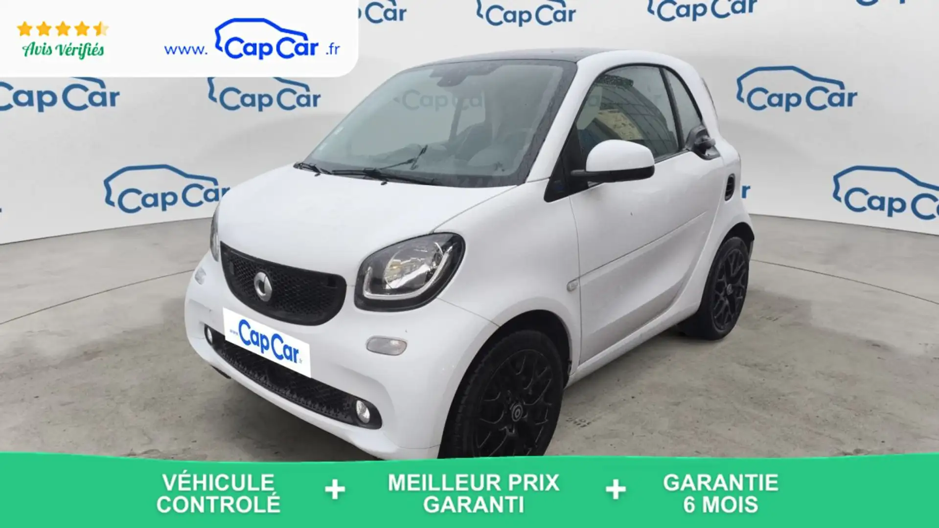 smart forTwo Coupe EQ 82 17kWh Prime - Première main Blanc - 1
