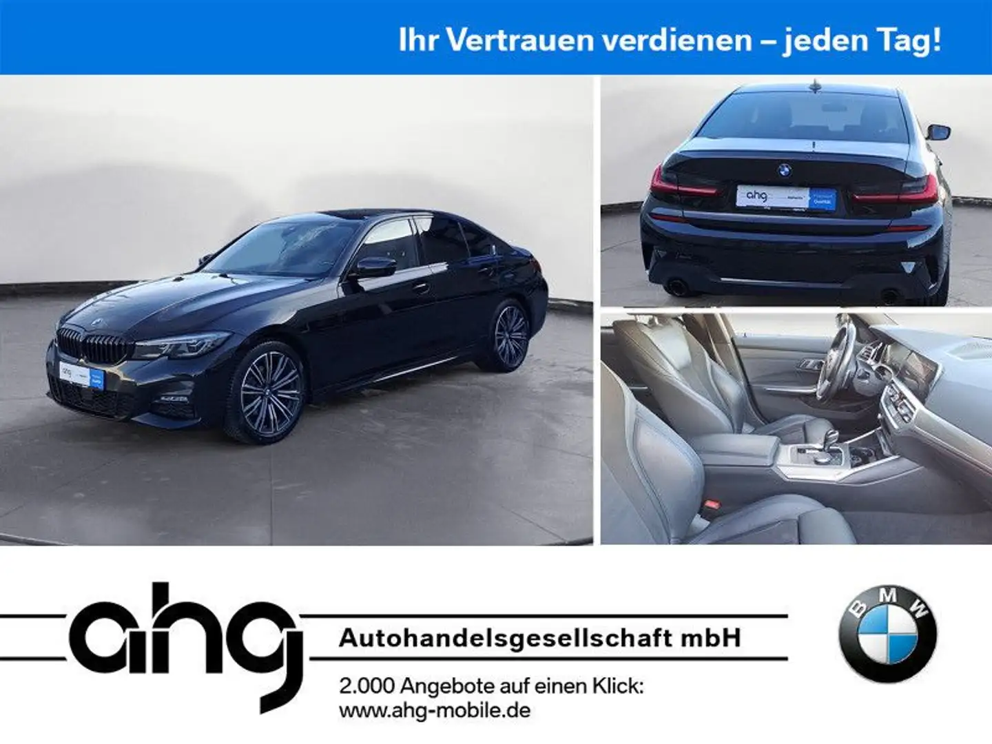 BMW 320 d xDrive M-Sport *Shadow*Navi*LED*AHK*ACC*PDC Schwarz - 1