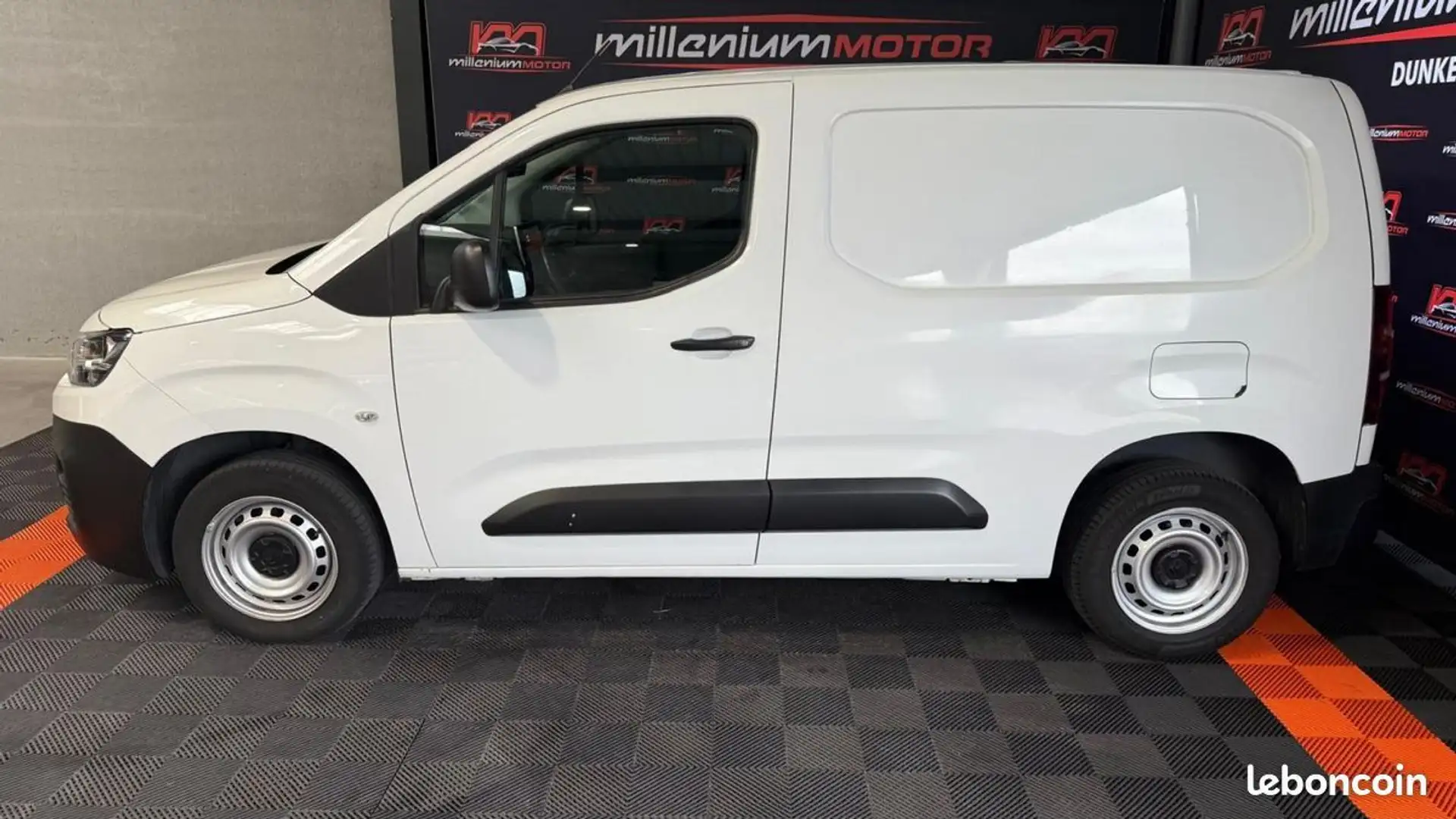 Citroen Berlingo M WORKER 1000 KG 3 PLACES 1.5 BlueHDi 100 CV TVA R Blanc - 2
