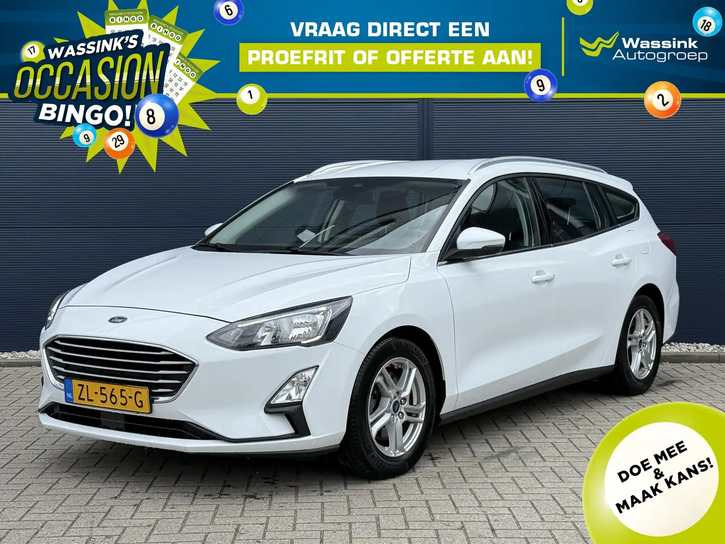 Ford Focus Wagon 1.0 EcoBoost 100pk Trend Edition | Airco | C Bianco - 1