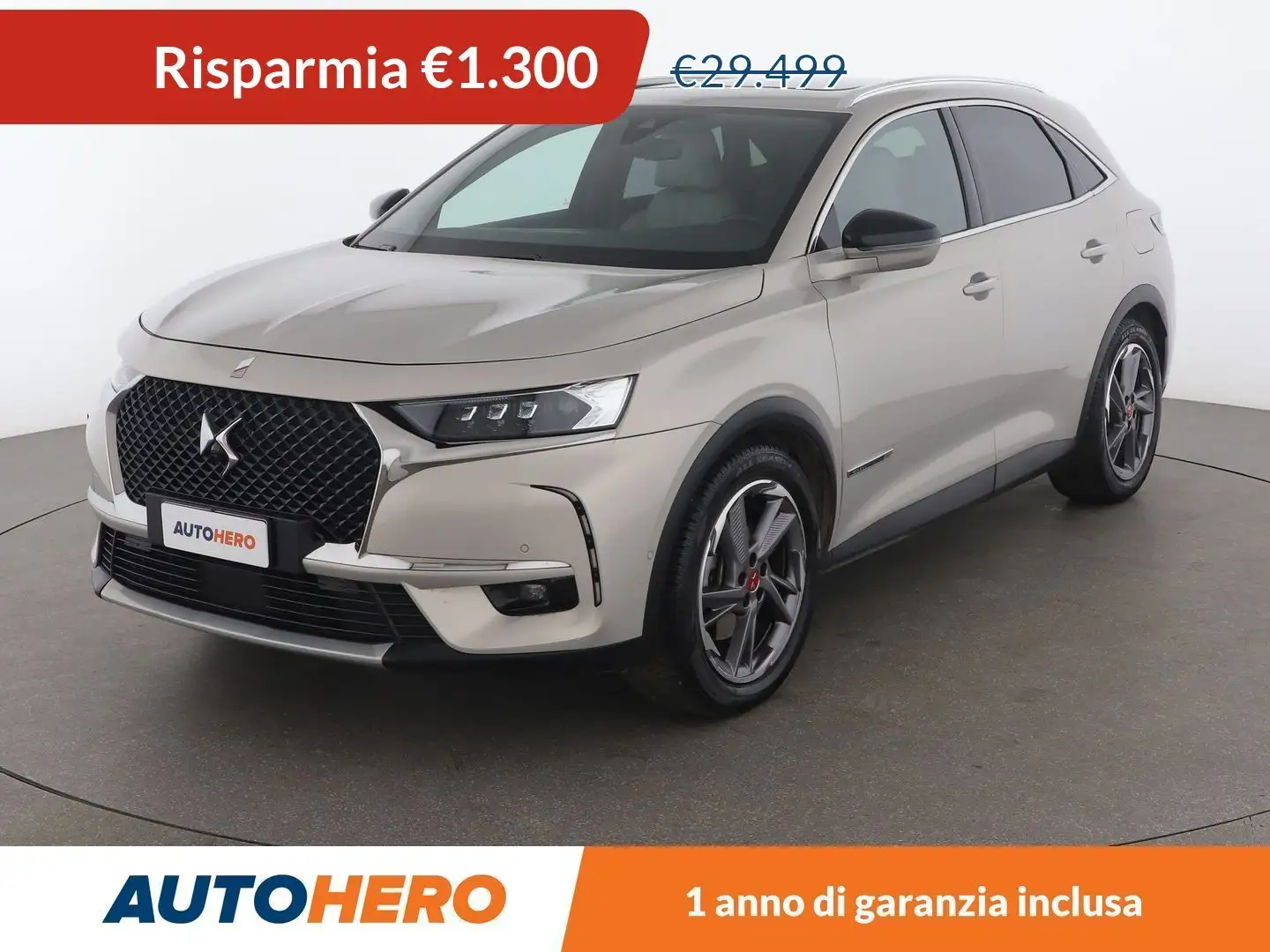 DS Automobiles DS 7 Crossback 1.6 E-Tense Hybrid Grand Chic 4x4 PHEV Beige - 1