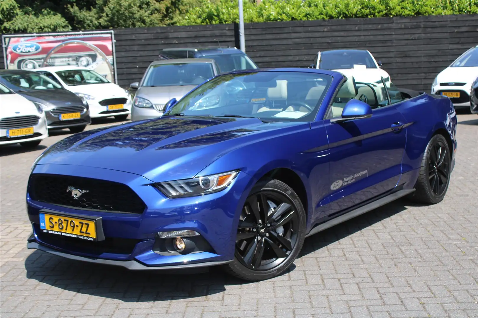 Ford Mustang Convertible 2.3 EcoBoost 6-bak 317pk/233kw, Windsc Bleu - 2