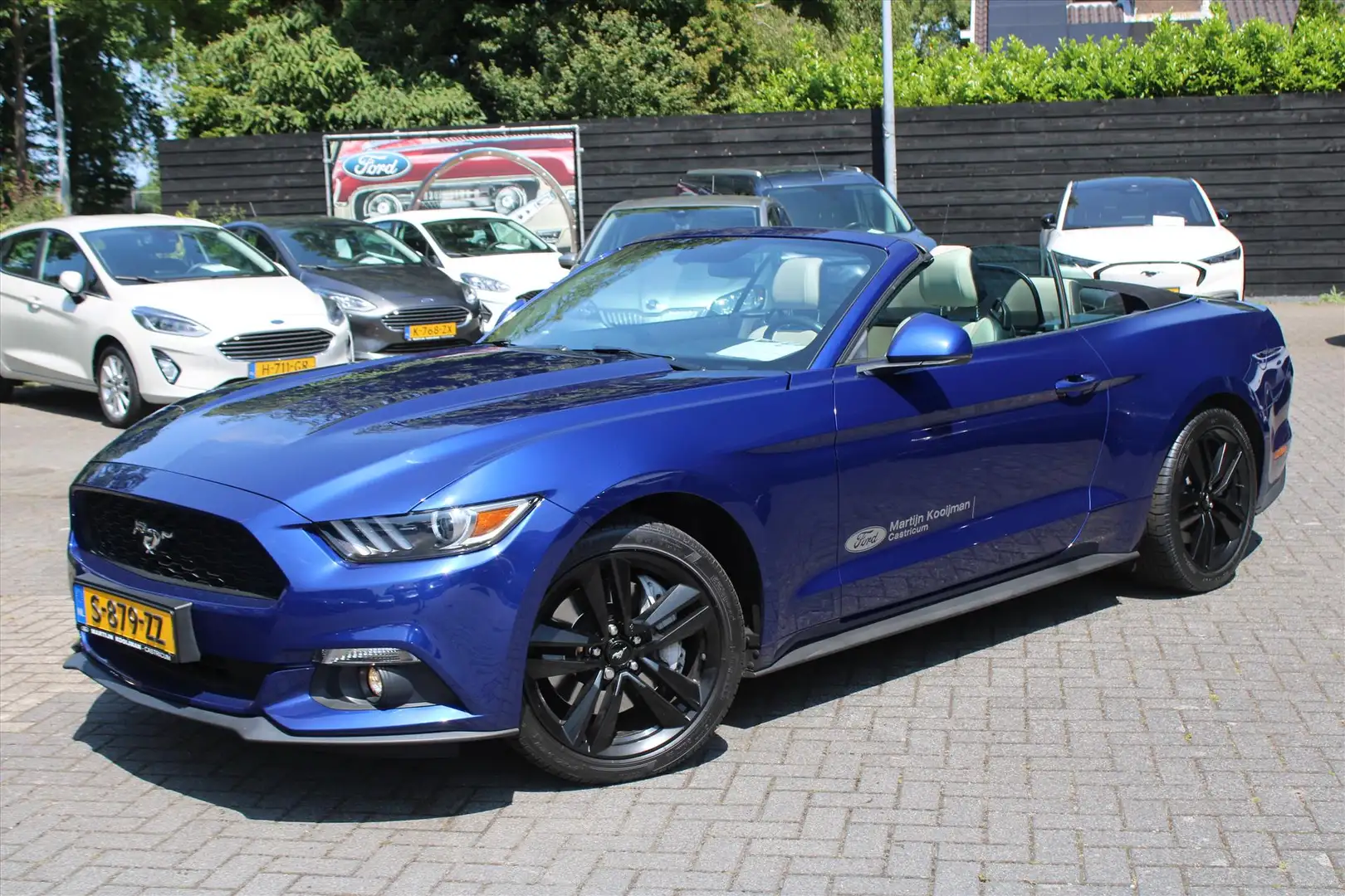Ford Mustang Convertible 2.3 EcoBoost 6-bak 317pk/233kw, Windsc Blauw - 2