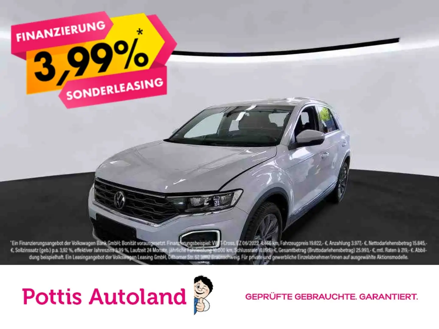 Volkswagen T-Roc 1.5 TSI SPORT PDC SITZHZG KLIMA LED Silber - 1