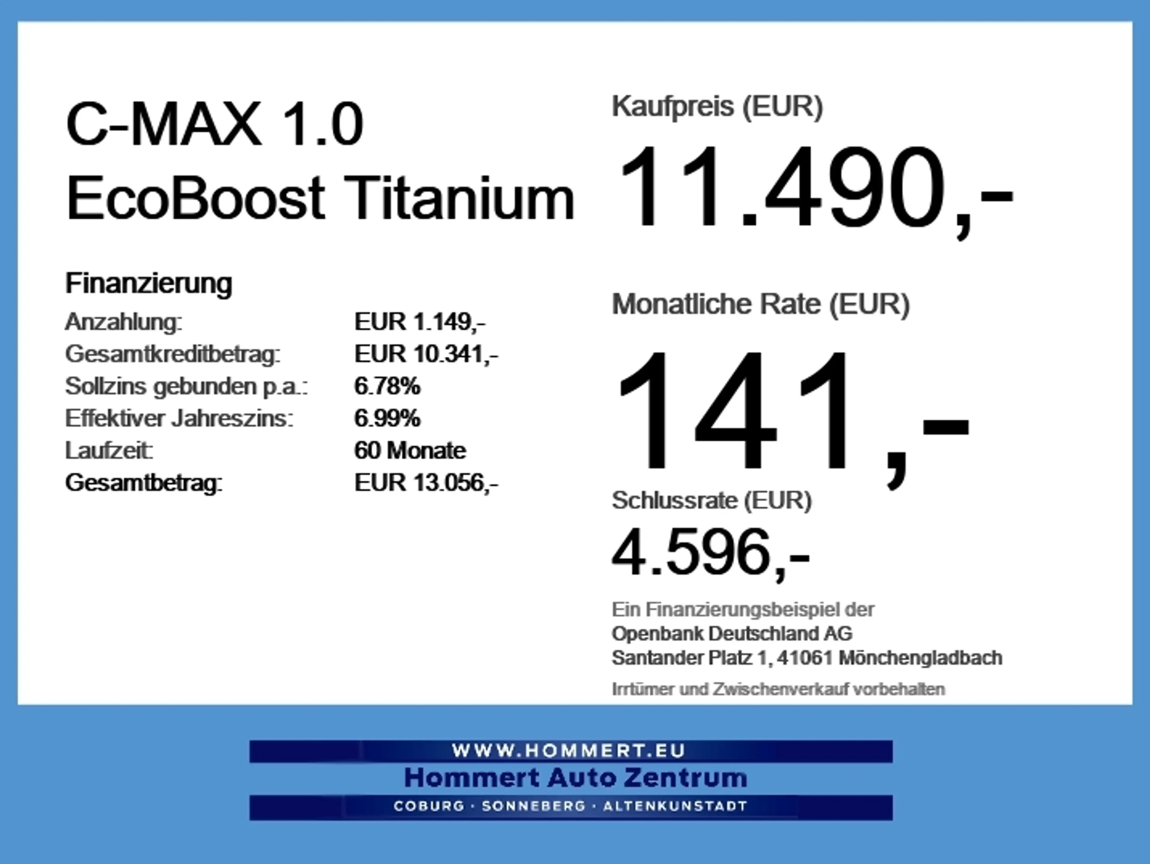 Ford C-Max 1.0 EcoBoost Titanium KlimaA+Kamera+Navi — photo 2