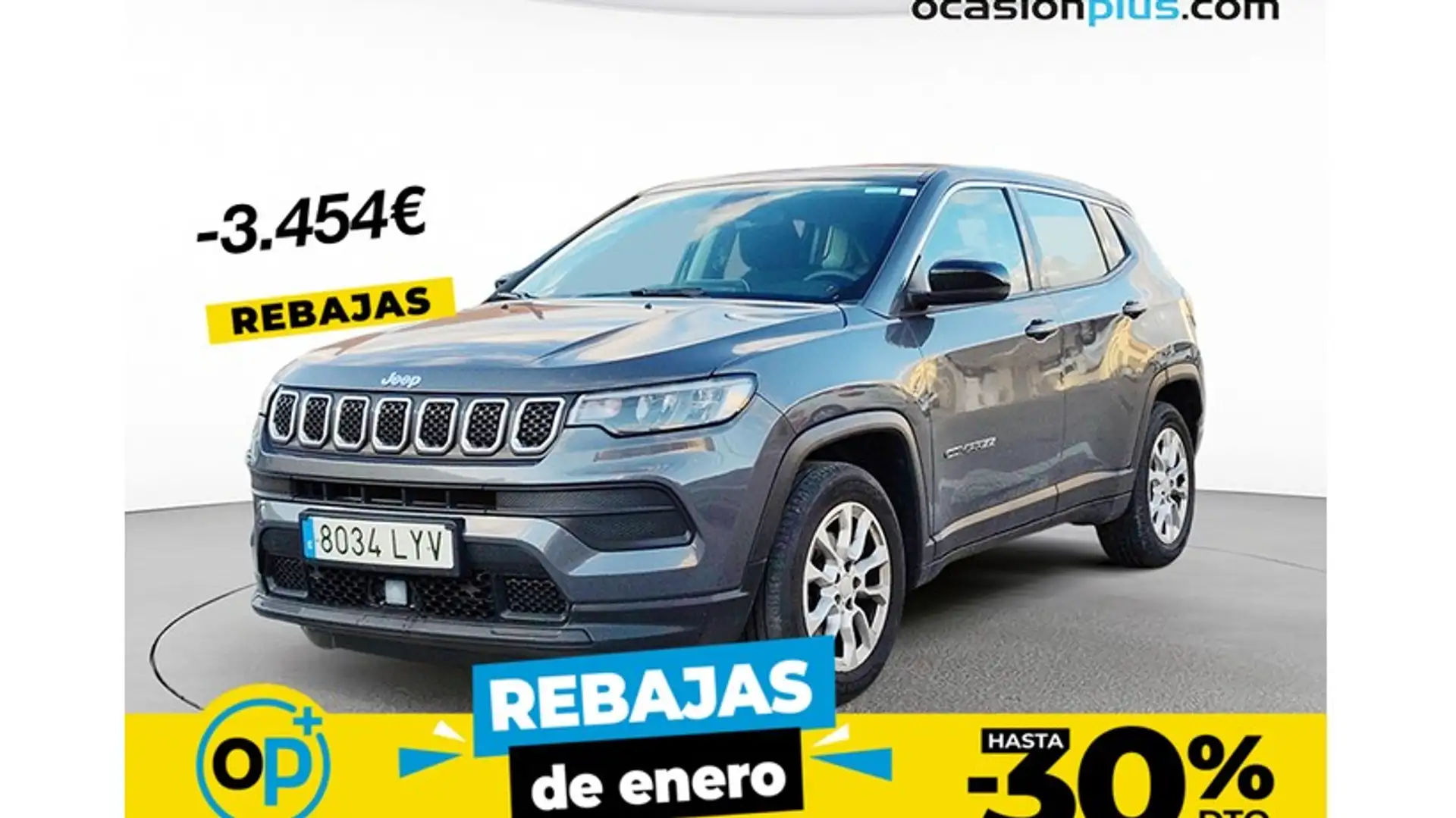 Jeep Compass 1.3 Gse T4 Longitude 4x2 130 Gris - 1
