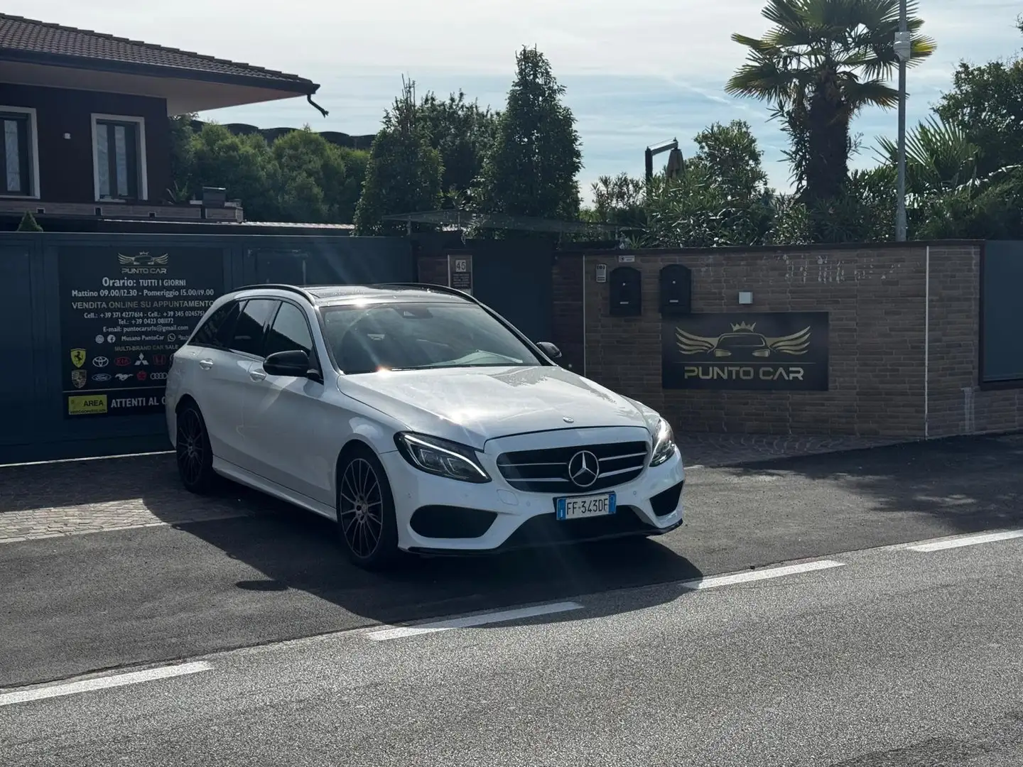 Mercedes-Benz C 300 C SW 300 h (bt hybrid) Sport auto Blanc - 2